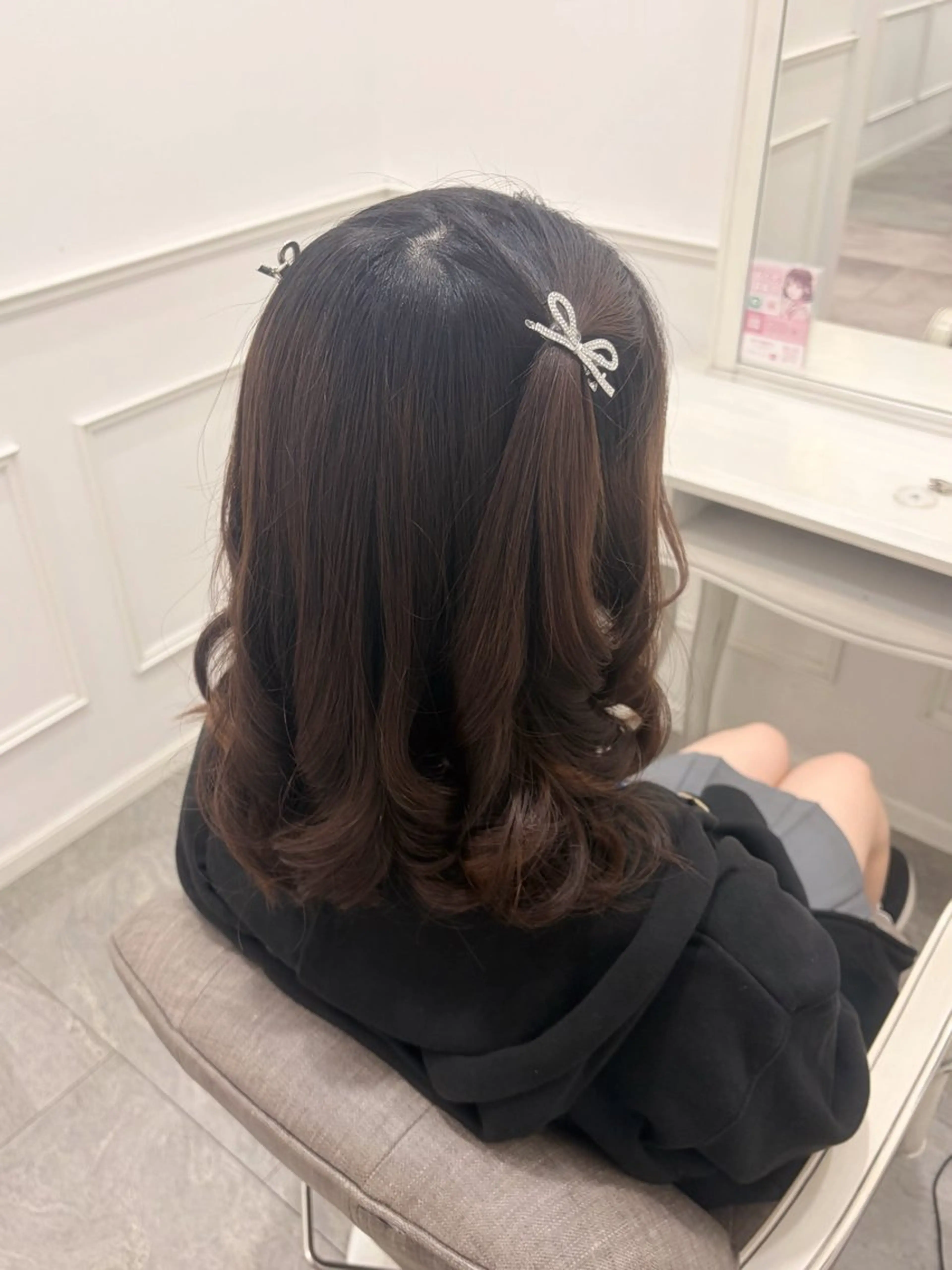 ミディアム ヘアセット 木村 しずかのヘアスタイル