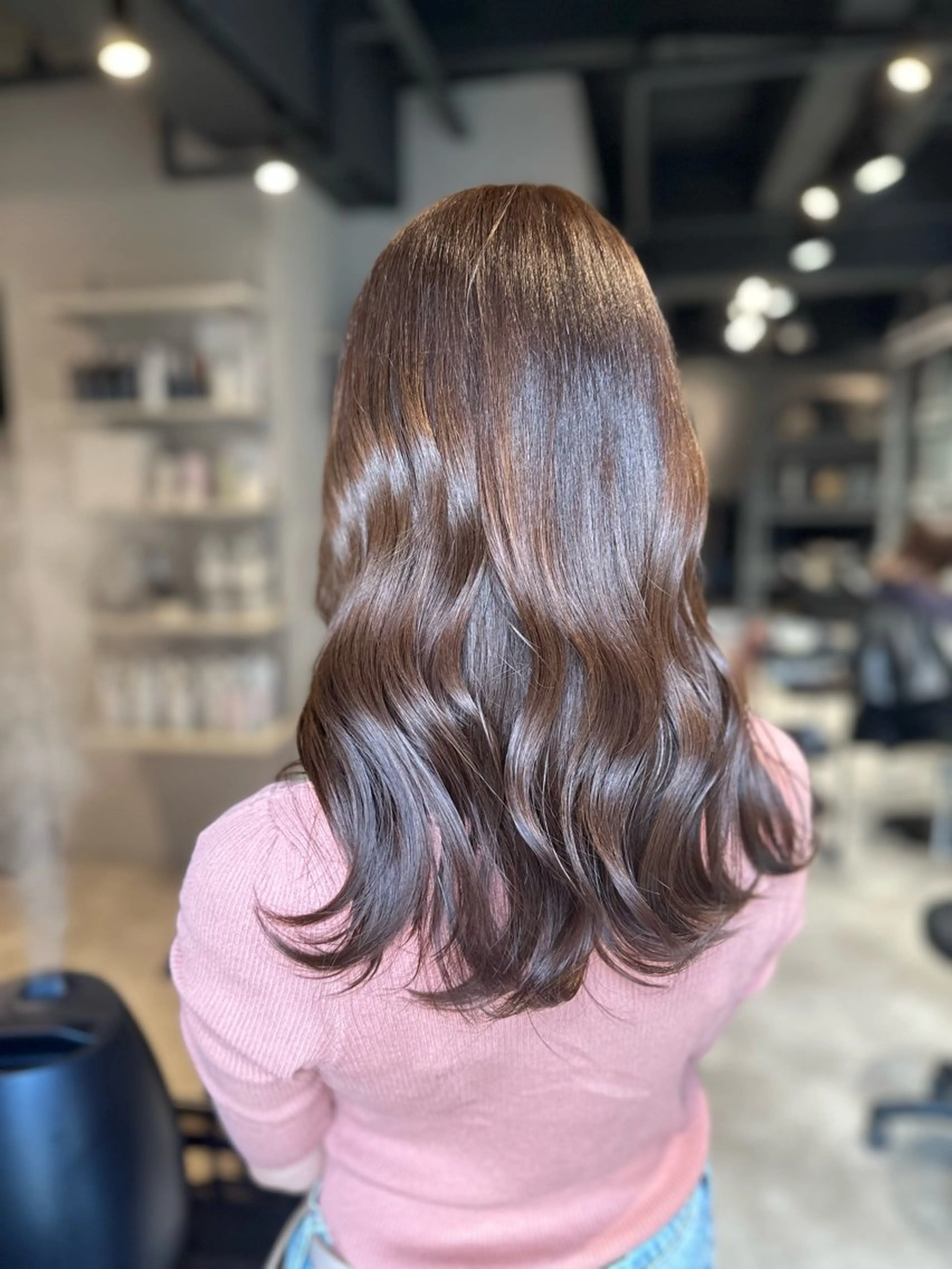 セミロング カラー 髪質改善 トリートメント トリートメント KURO/韓国ヘア /レイヤーカットのヘアスタイル