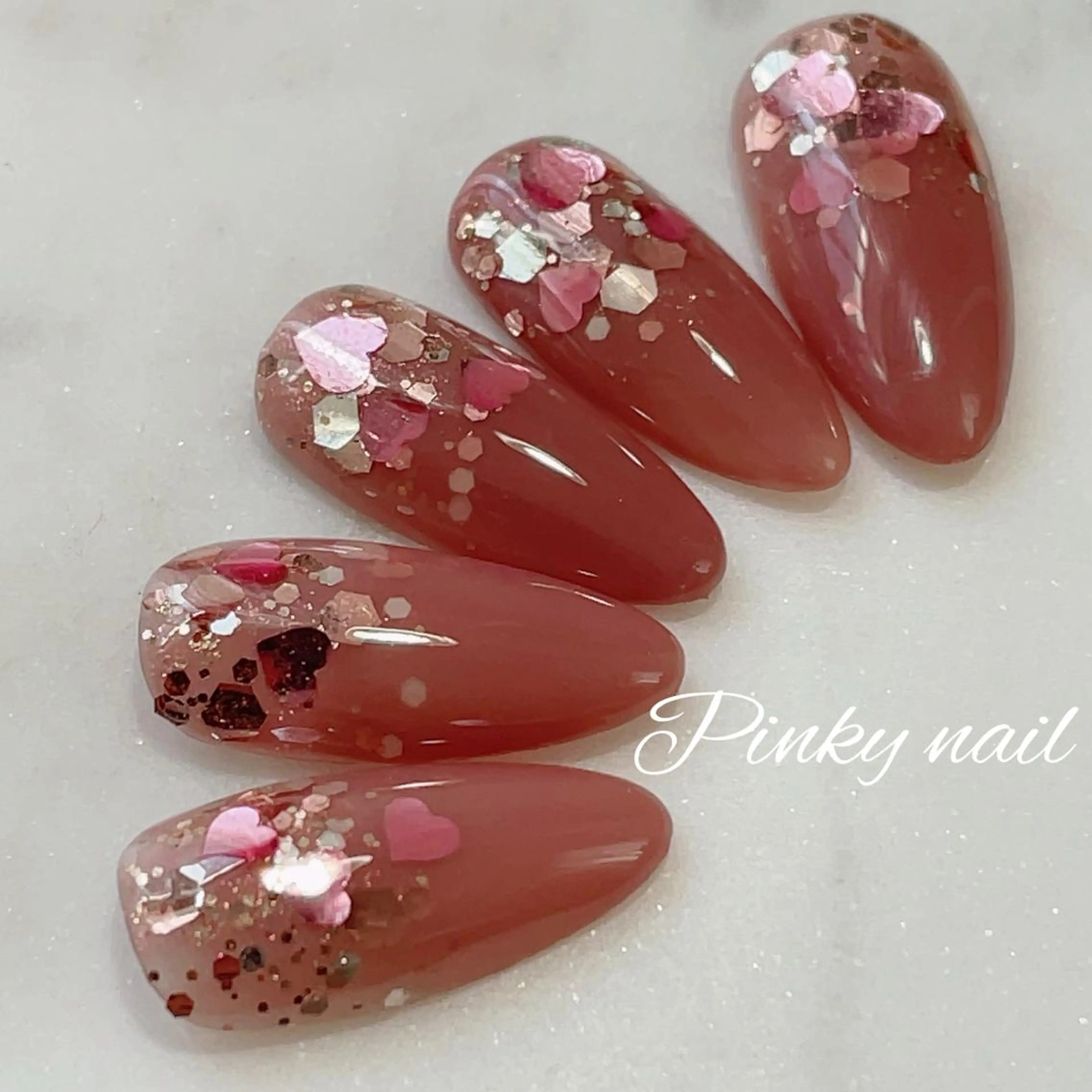 ネイル バレンタイン 高野 祐紀のネイルデザイン