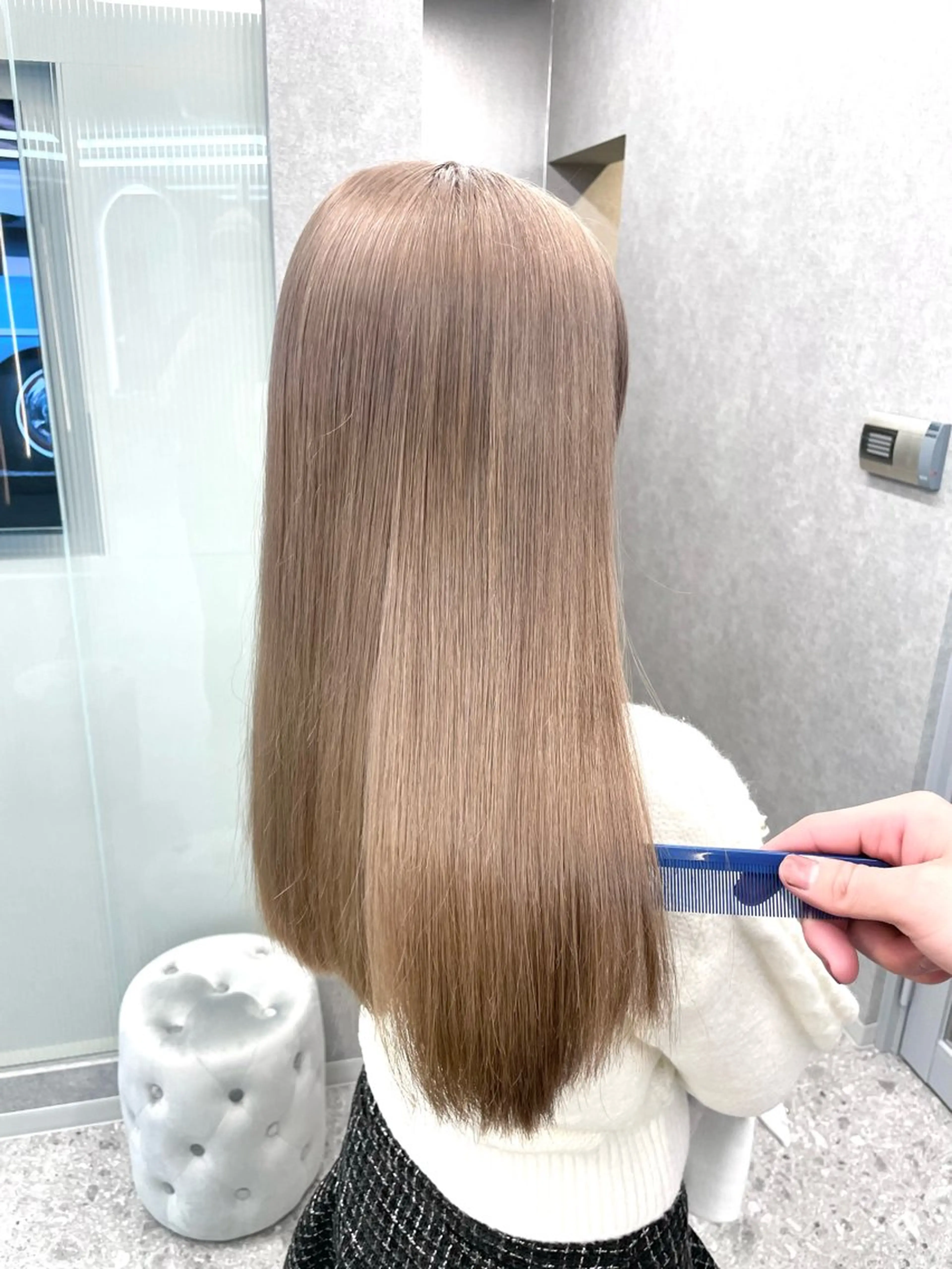 ロング カラー 透明感カラー カット ヘアカラー 香月 元希のヘアスタイル