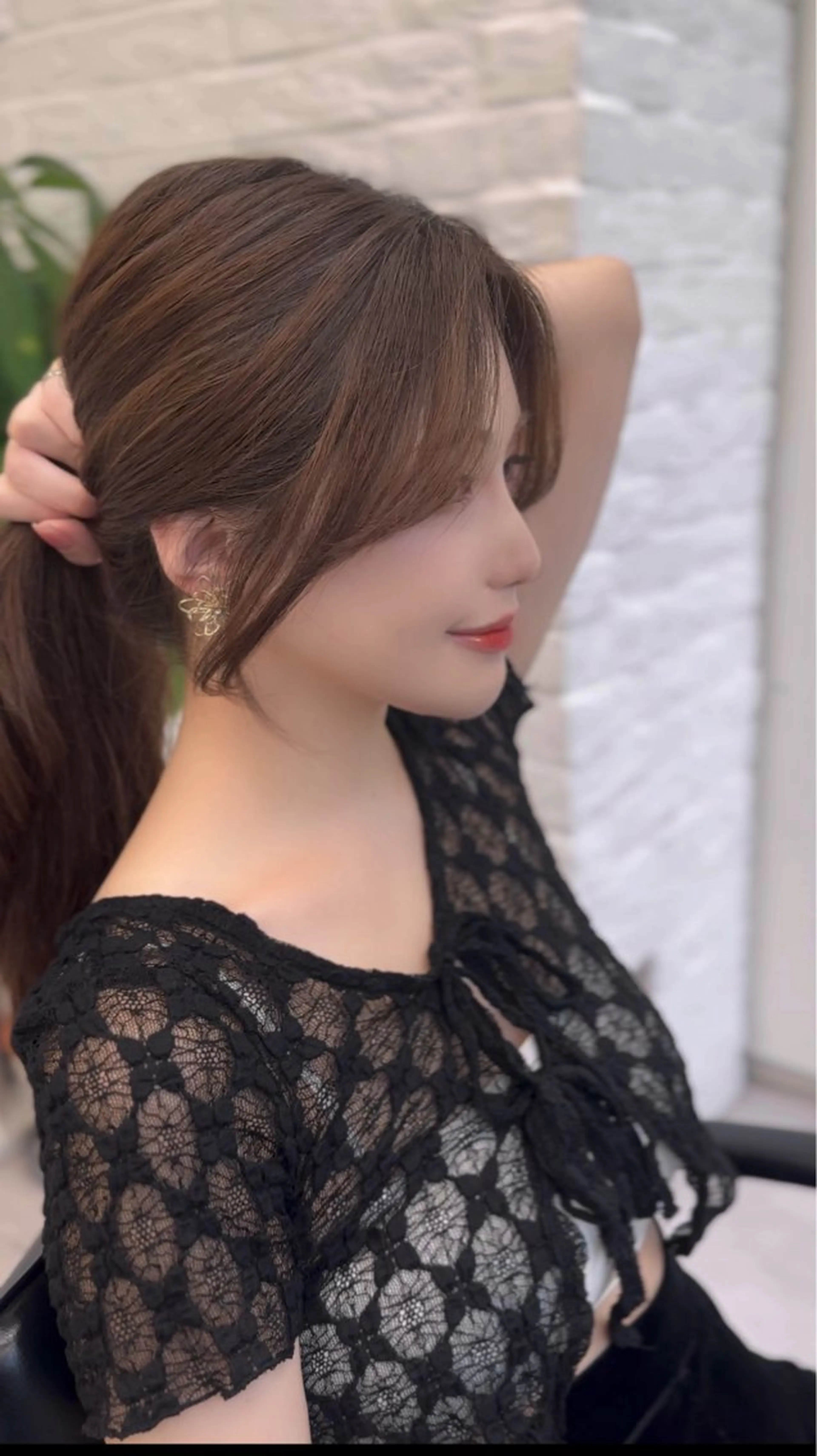 セミロング カット ヘアカラー トリートメント ヘッドスパ ヘアセット 前髪顔まわりカット 🌈中村海聖のヘアスタイル