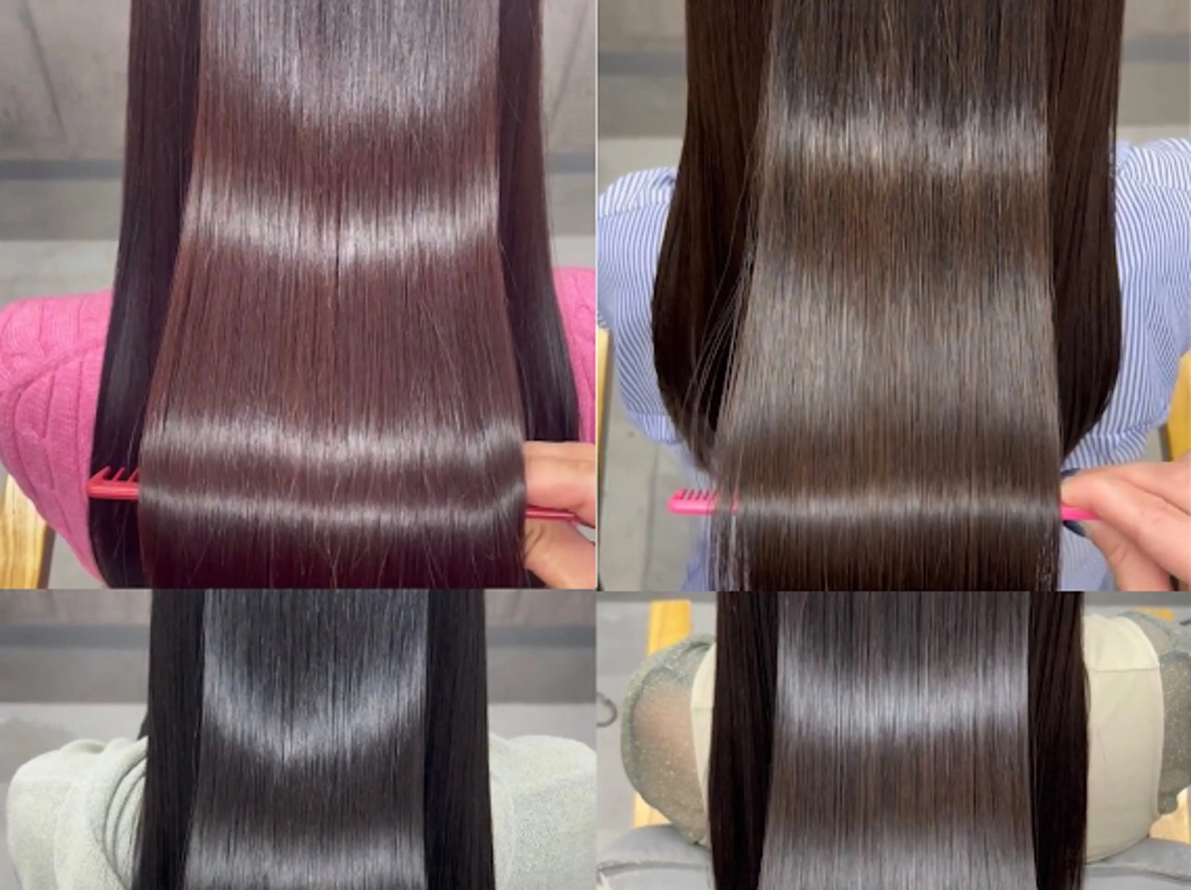 ロング カラー 髪質改善×韓国艶髪 カラー ヒナタ🍒のヘアスタイル