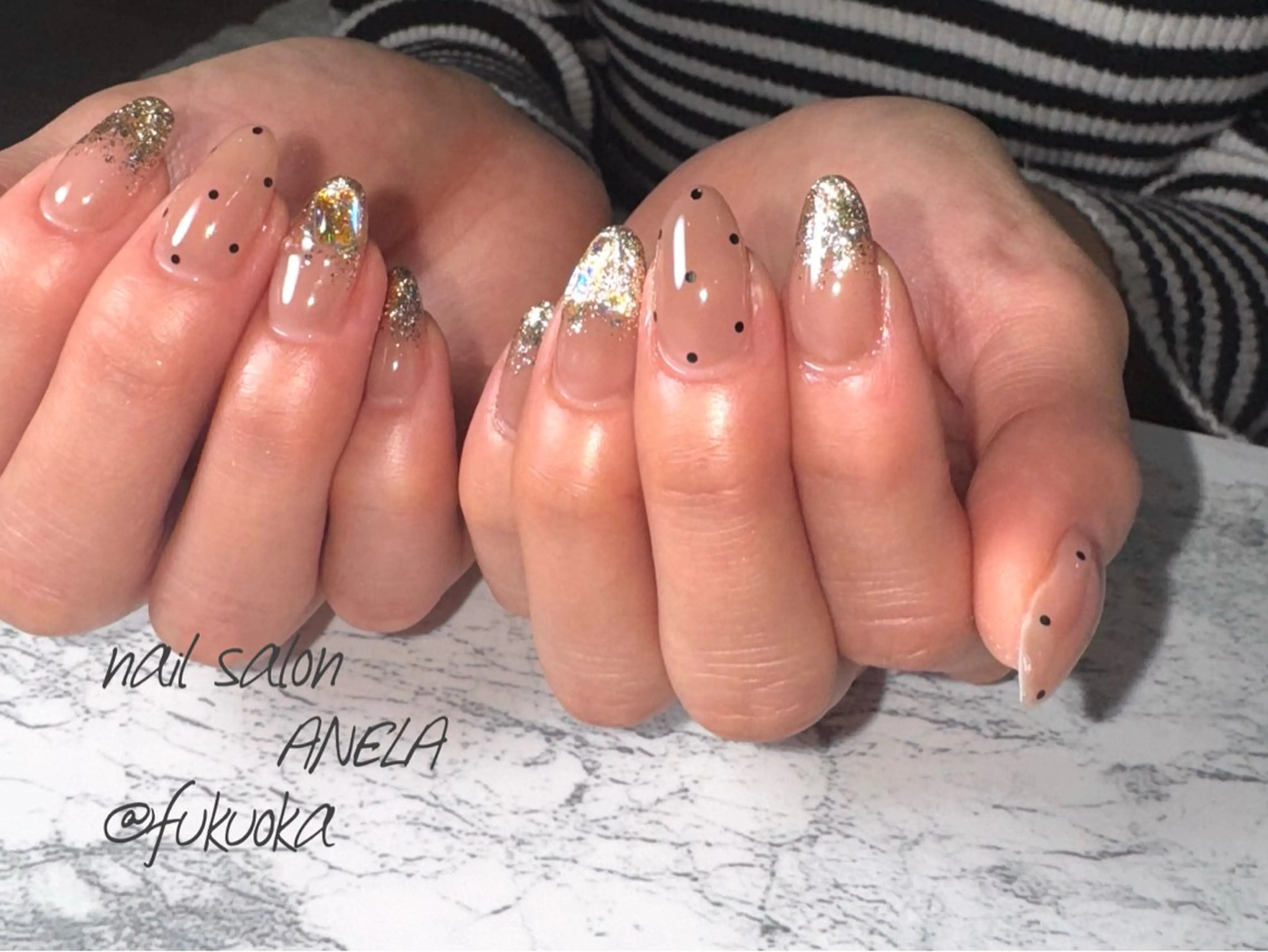 ネイル キラキラネイル ハンドネイル nail salon ANELA mayaのネイルデザイン