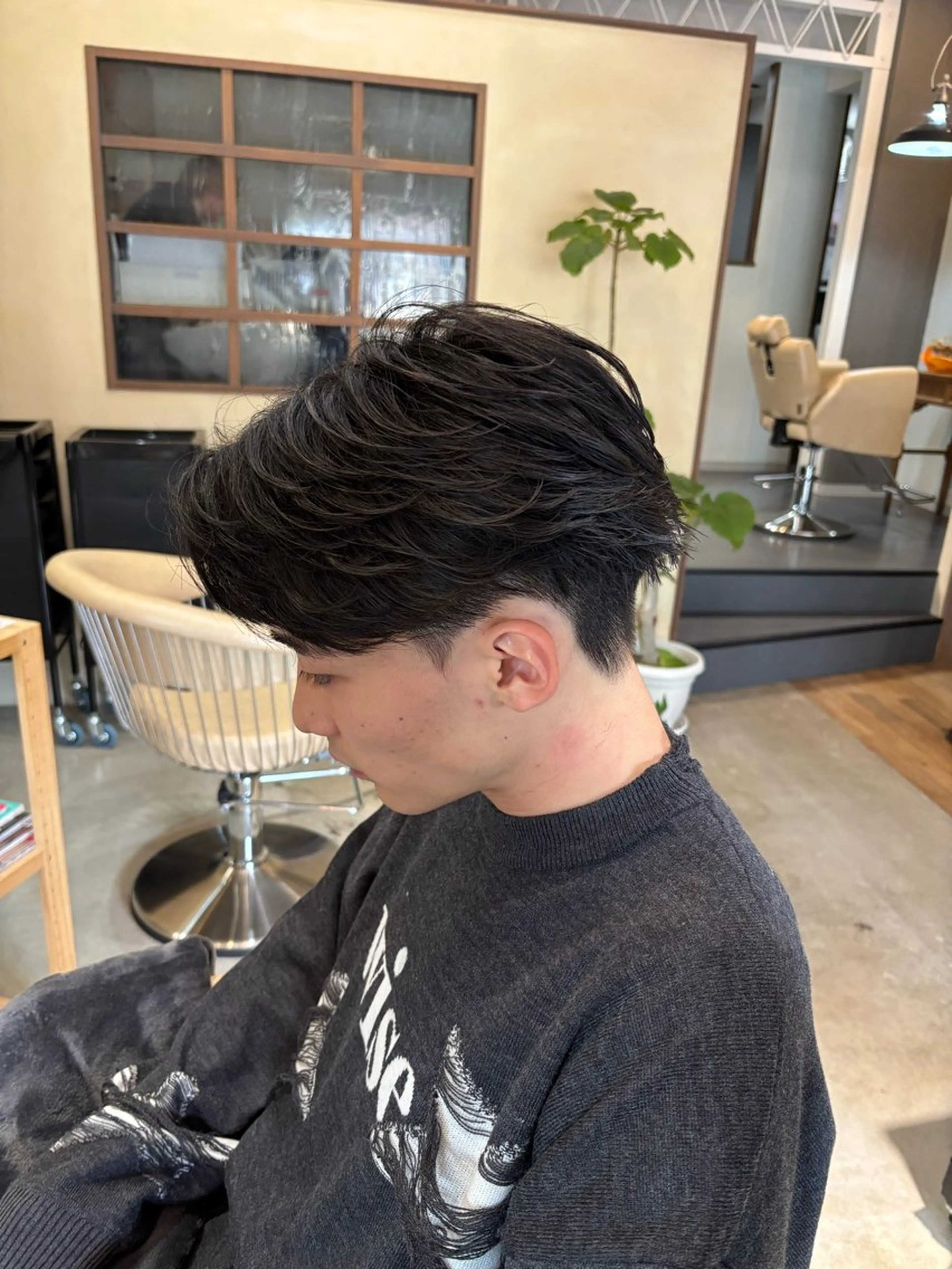 ショート メンズ カット パーマ 鹿児島 TSUBASAのヘアスタイル