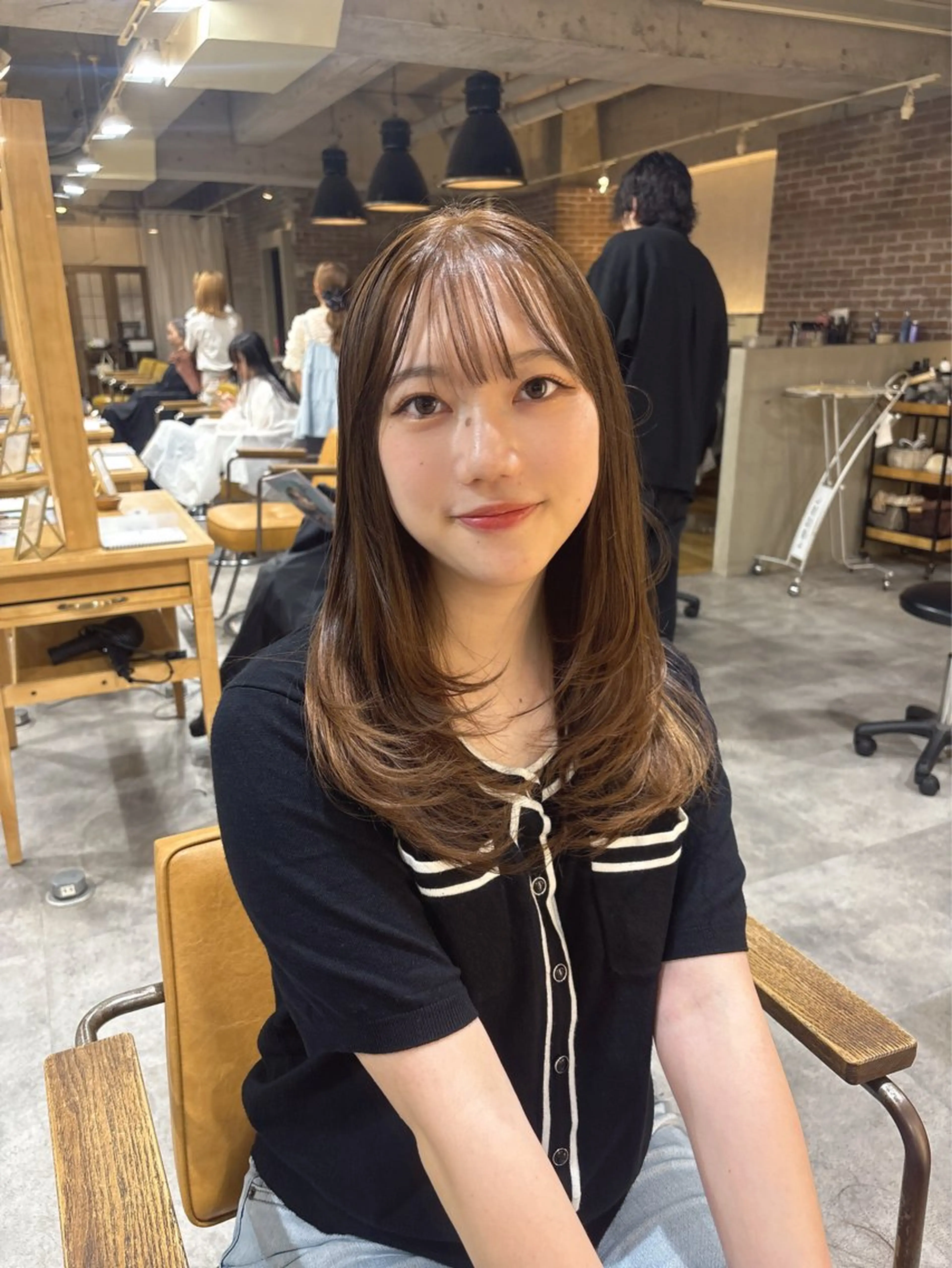 ロング ハイレイヤー レイヤーカット カット ヘアカラー 🎀韓国レイヤー/透 明感カラー/airiのヘアスタイル