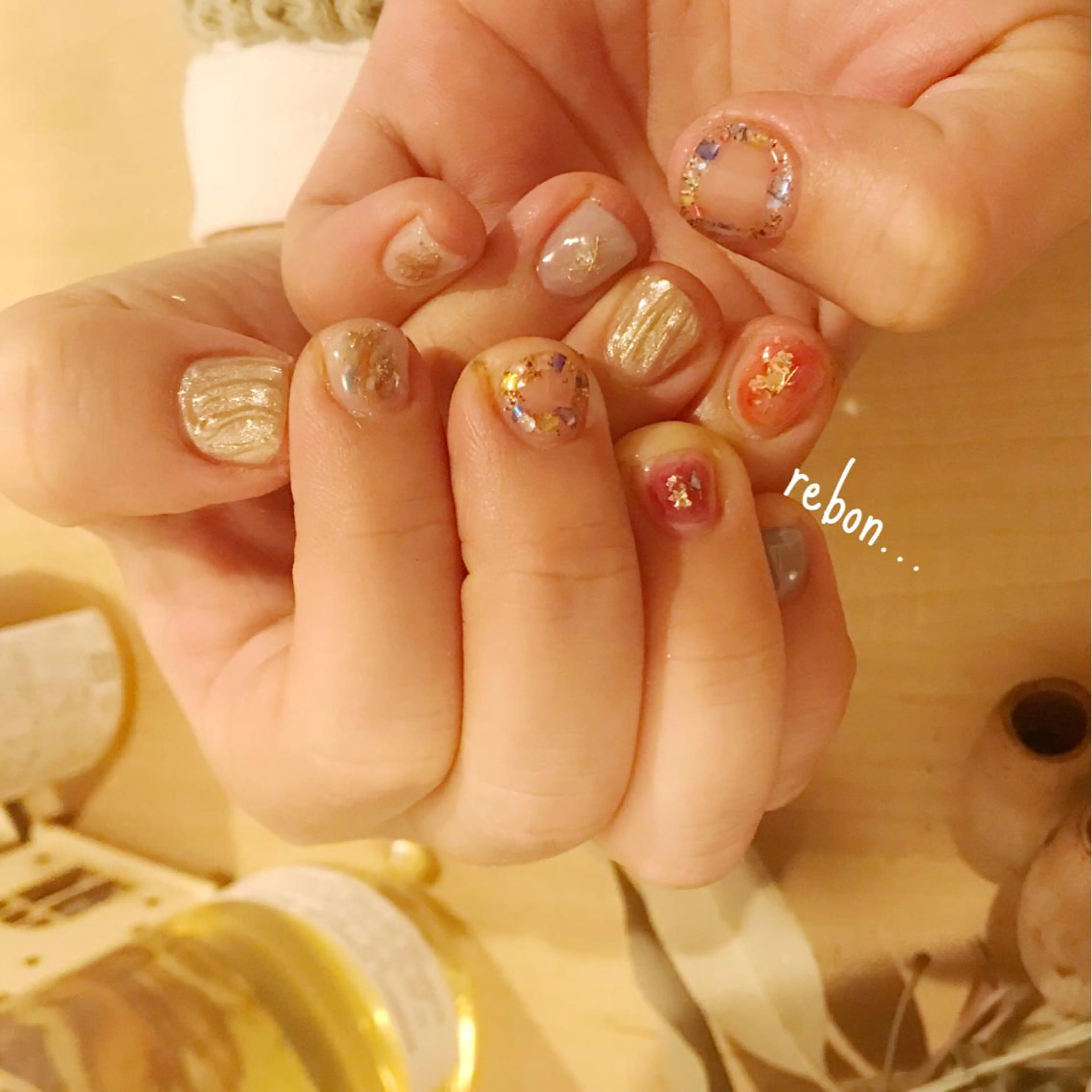 ネイル ハンドネイル フットネイル rebon＊ natsukiのネイルデザイン