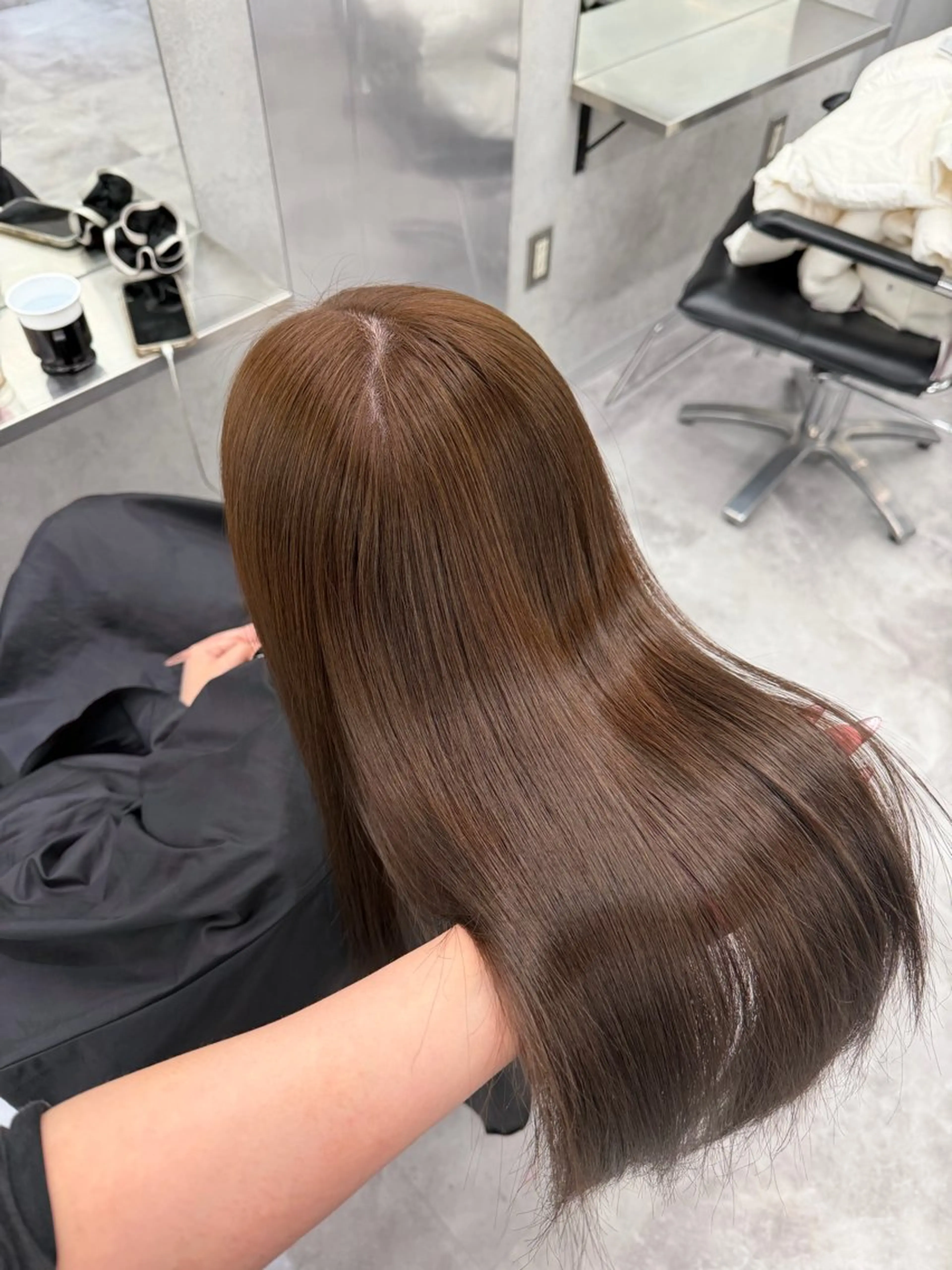 ロング ヘアカラー ヘアセット ハイトーン/渋谷 韓国風/Narukaのヘアスタイル