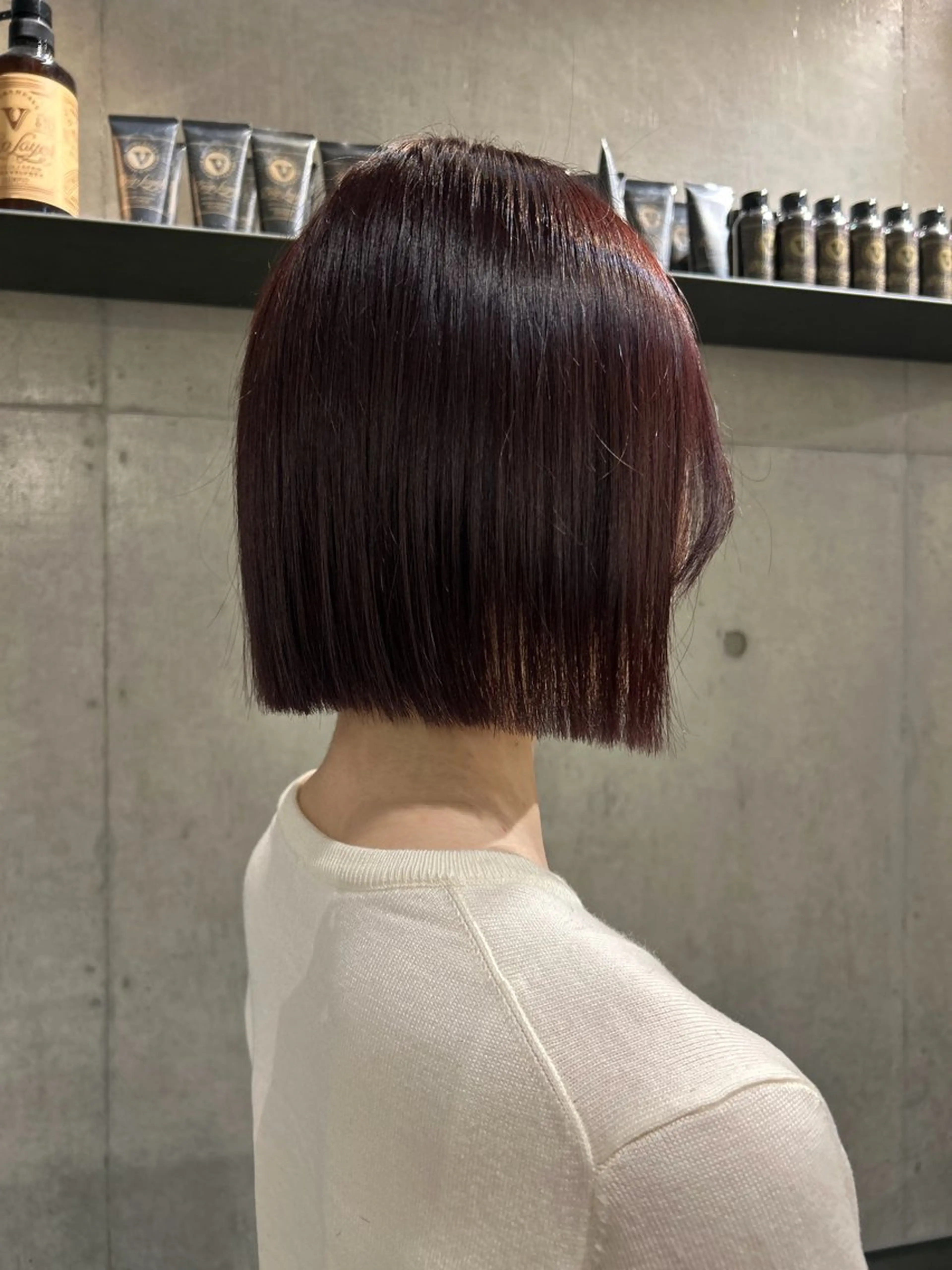 ショート カラー ヘアアレンジ カット ヘアカラー トリートメント ボブ艶モテカラー🫧 カリンのヘアスタイル