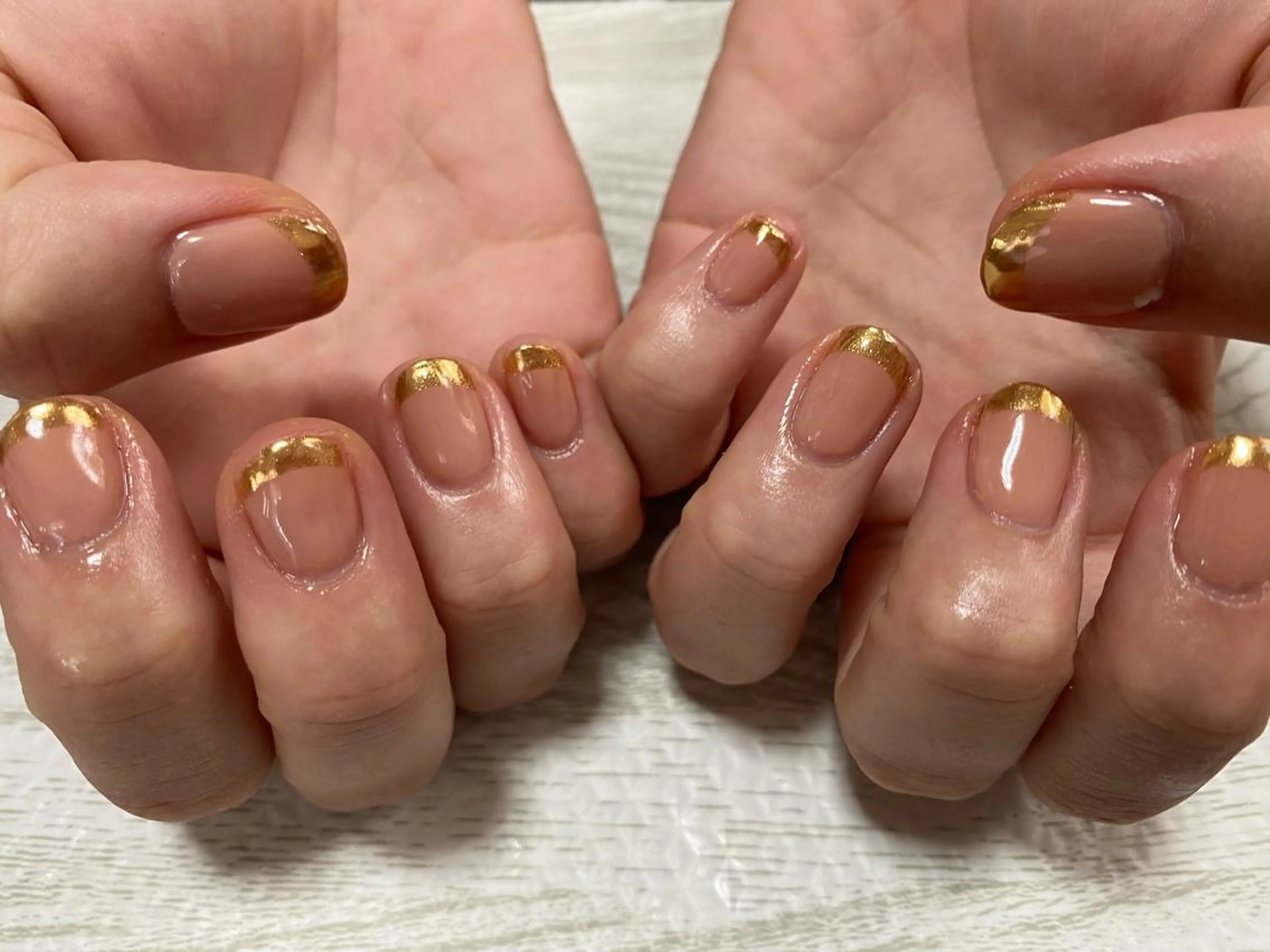 ネイル フレンチネイル ミラーネイル その他(ネイル) Ulu  Nail 🌱MOMOKAのネイルデザイン