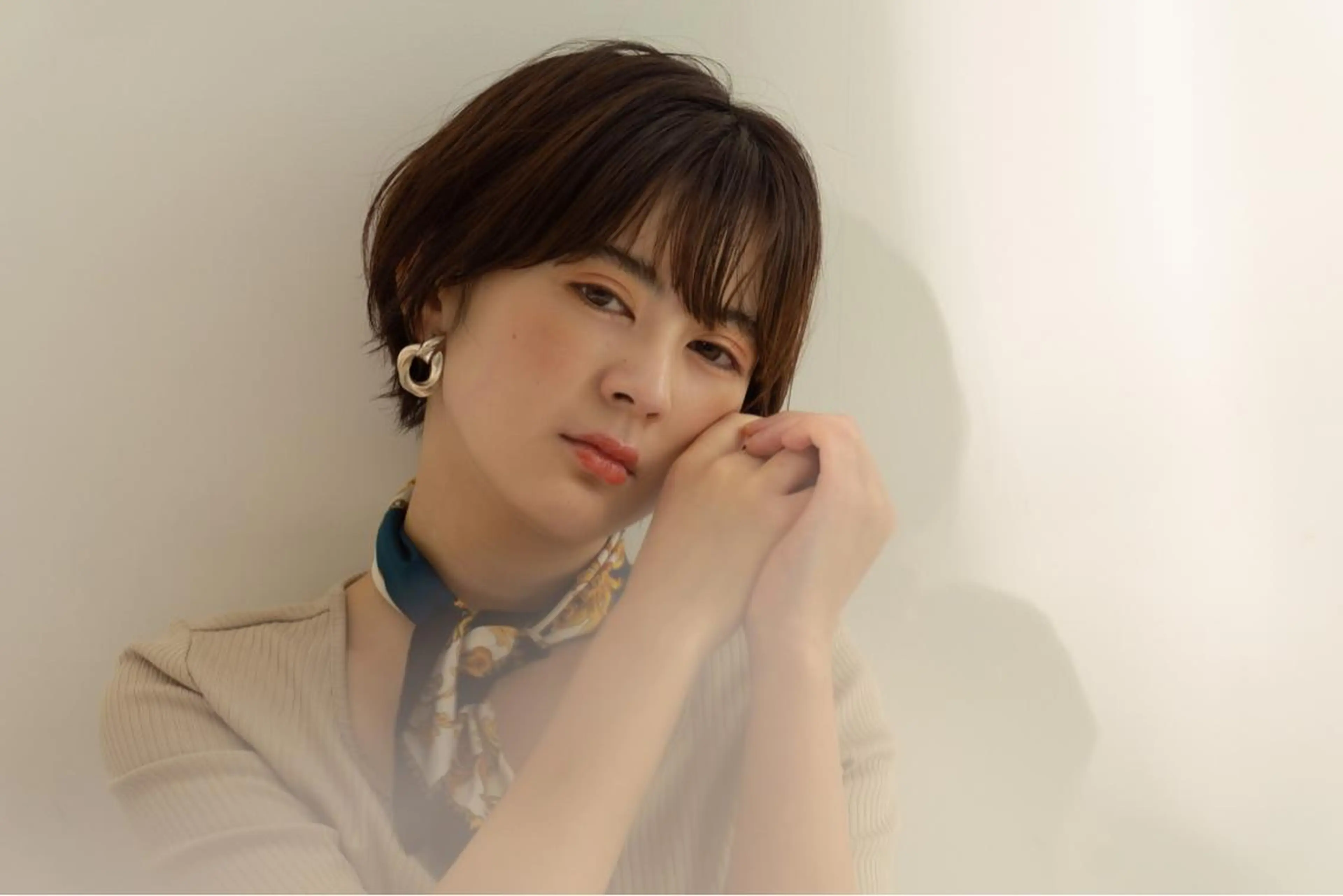 ショート うる艶レイヤーカット hinakoのヘアスタイル