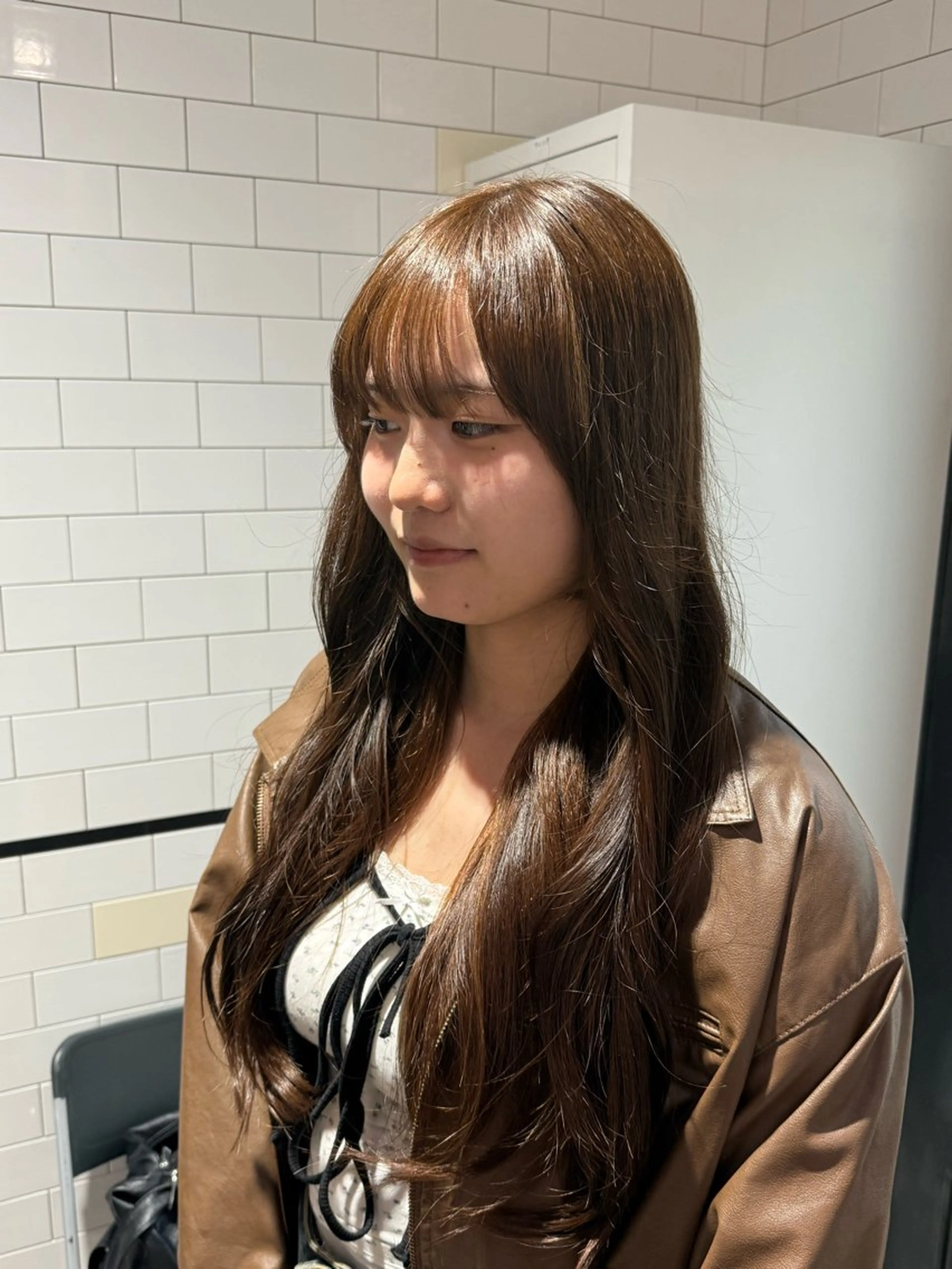 ロング カラー/パ ーマ/松野和志のヘアスタイル