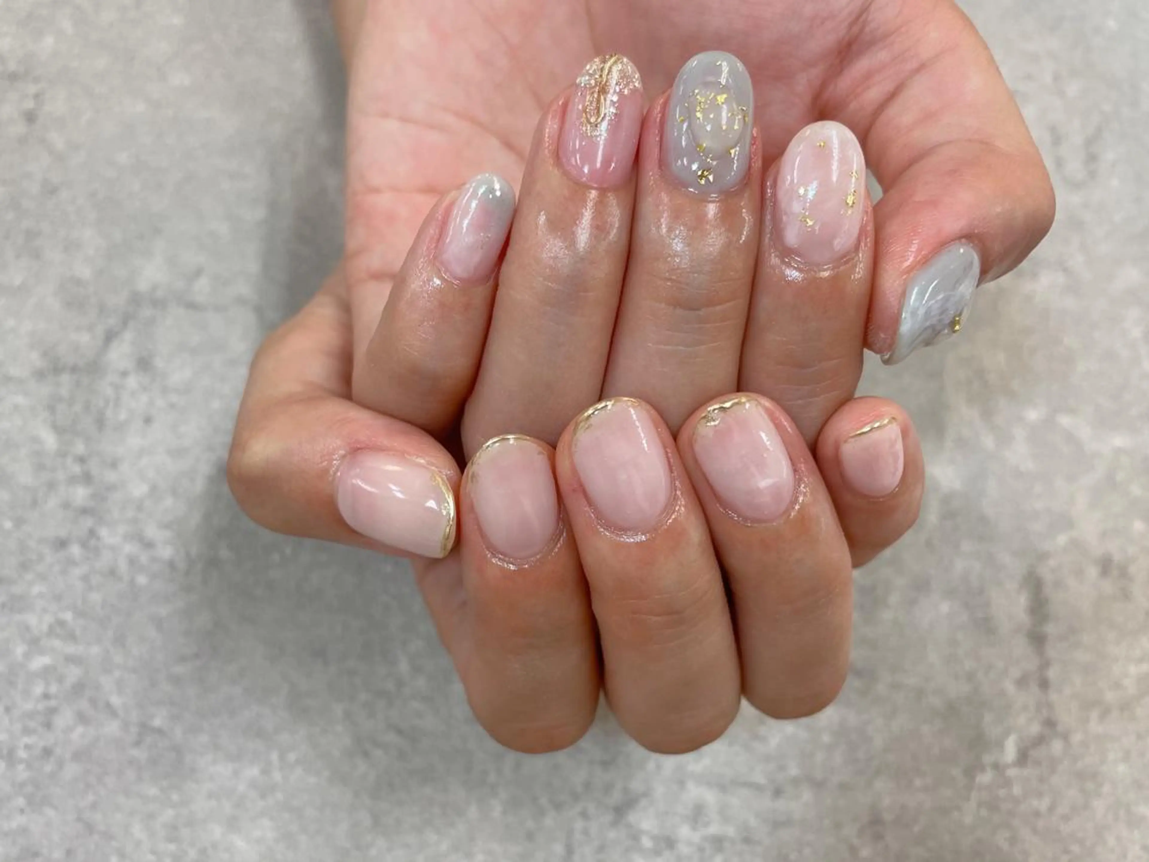 ネイル ハンドネイル foglia❁﻿. ⌇﻿imamuraのネイルデザイン