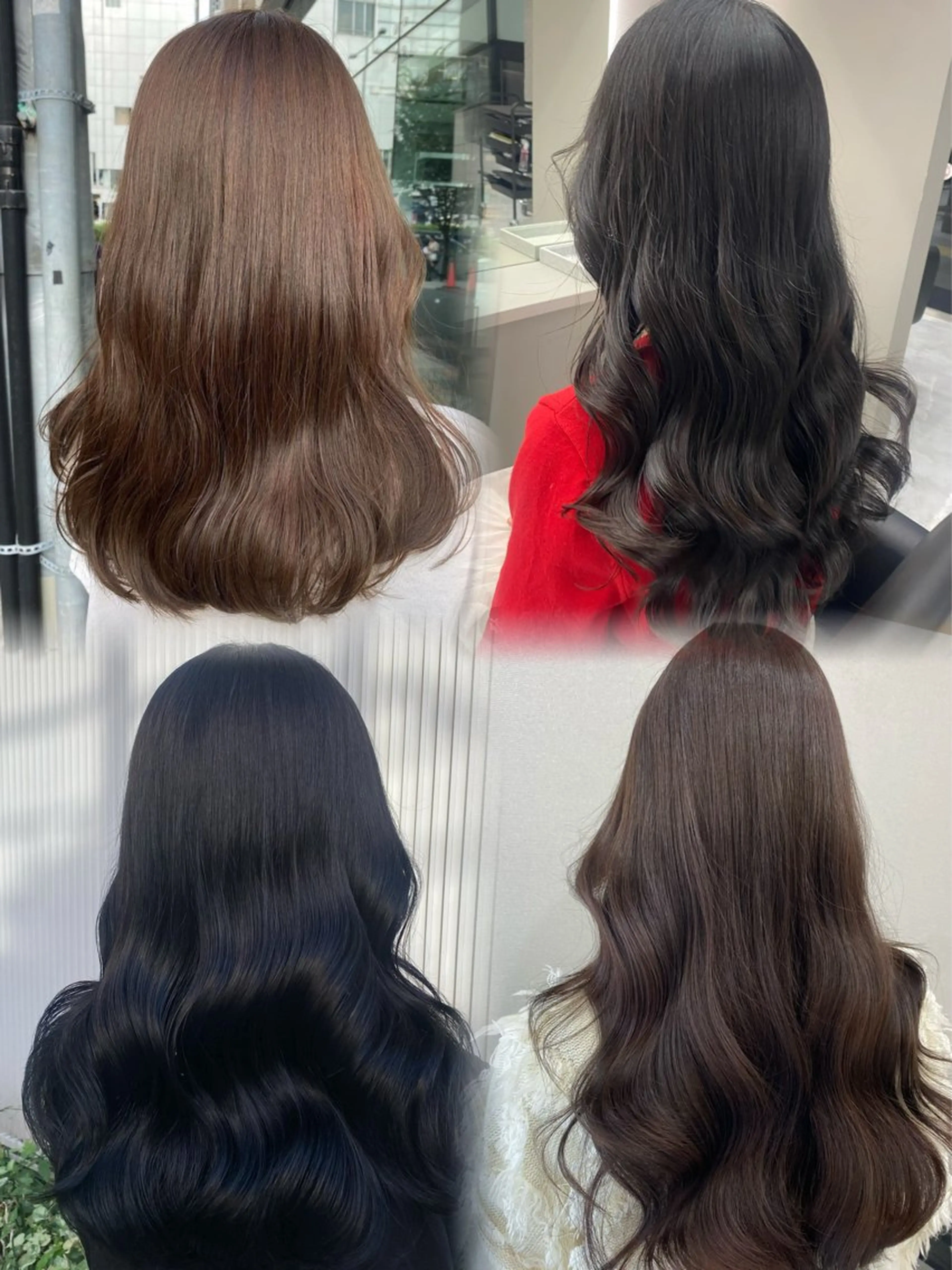 セミロング カラー 韓国ヘア┊︎レイヤー ┊︎haruka🌙のヘアスタイル