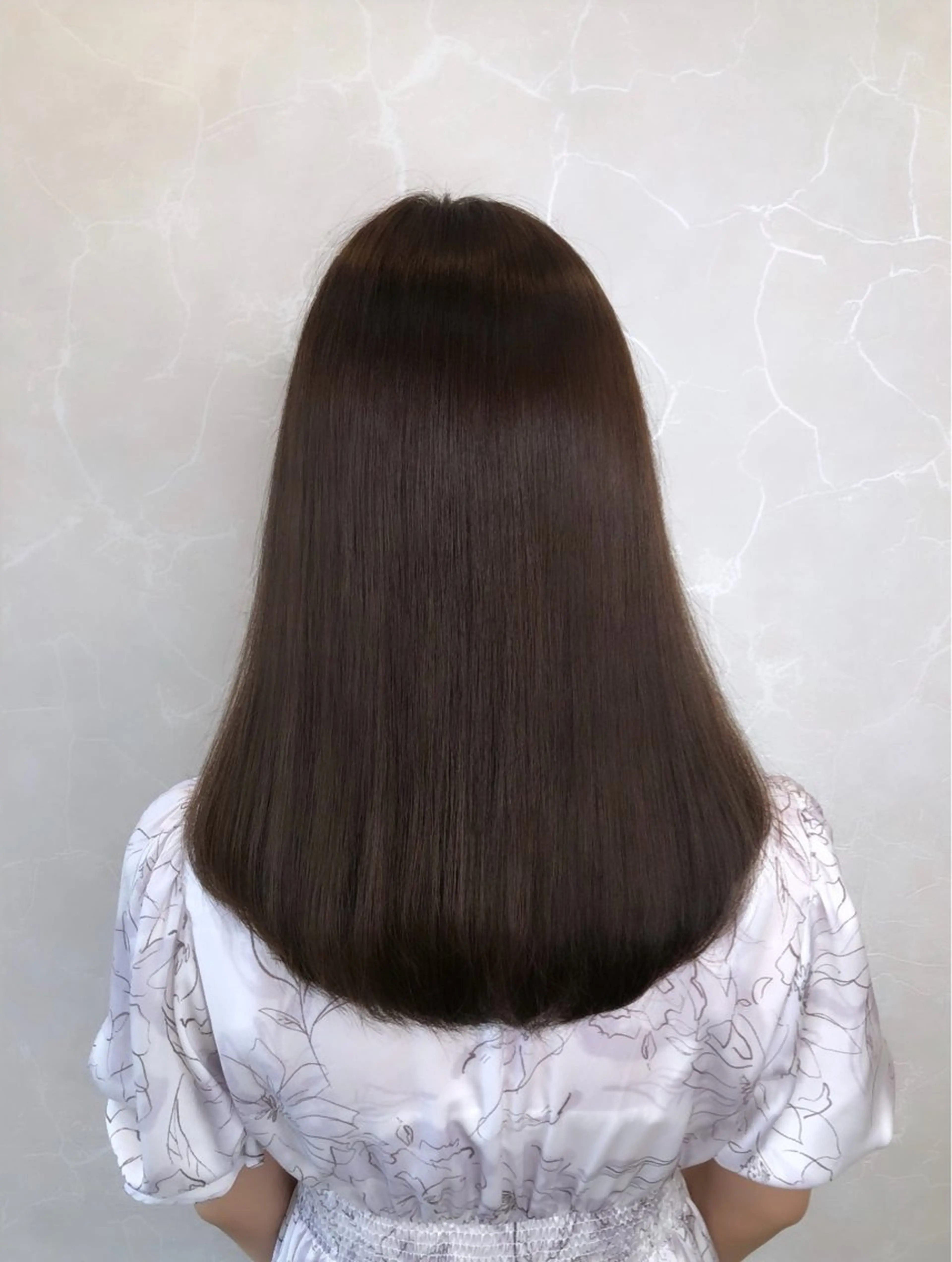 ミディアム カラー ヘアアレンジ ブラウンカラー ココアブラウン 髪質改善 トリートメント 縮毛矯正 ✨艶髪✨ 吉田誠のヘアスタイル