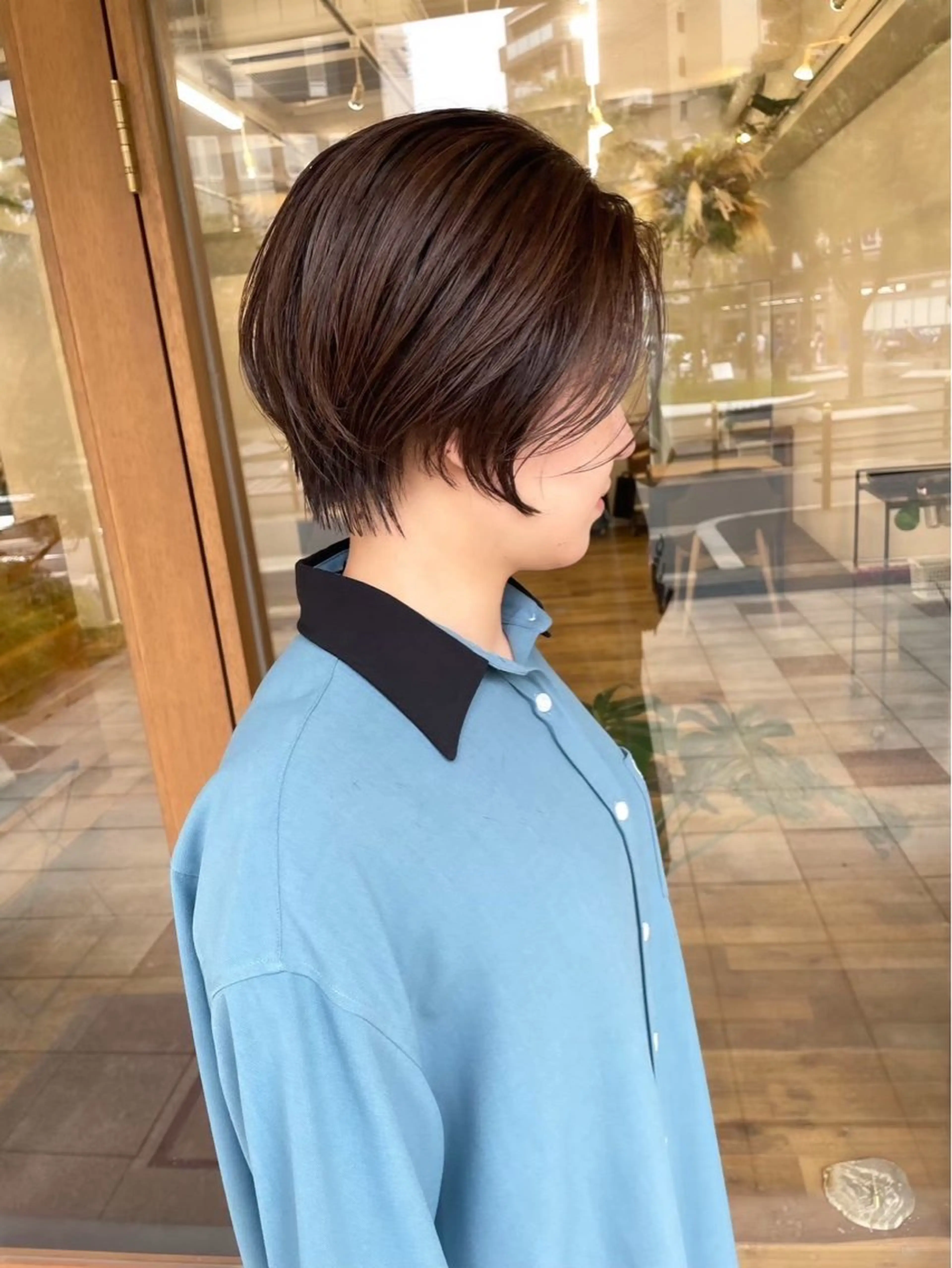 ショート ショートヘア 大阪デザインカラー/ カットモデル募集のヘアスタイル