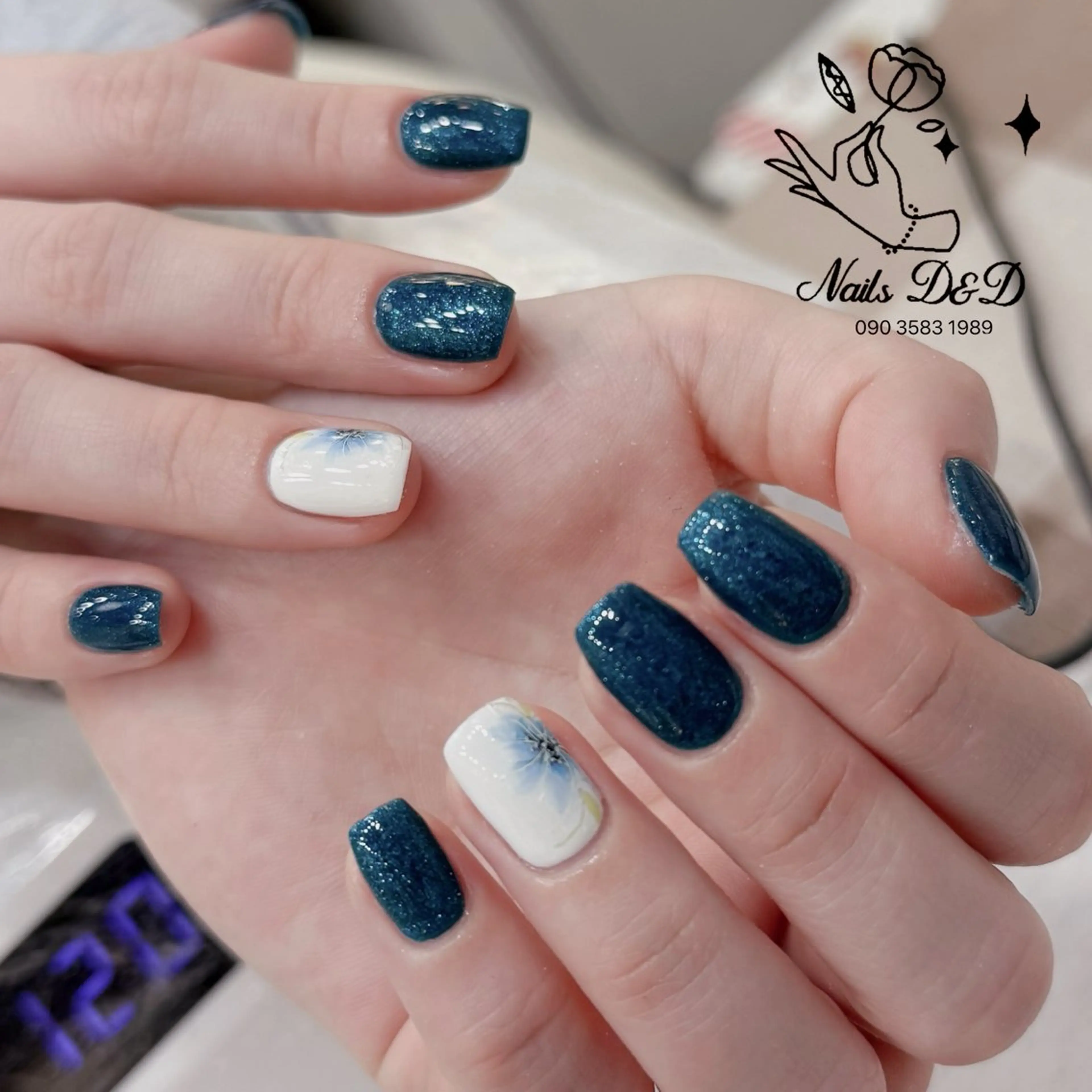 🌸モデル募集🌸 ワンカラージェル＋アート2本（オフなし） ¥3,500の写真