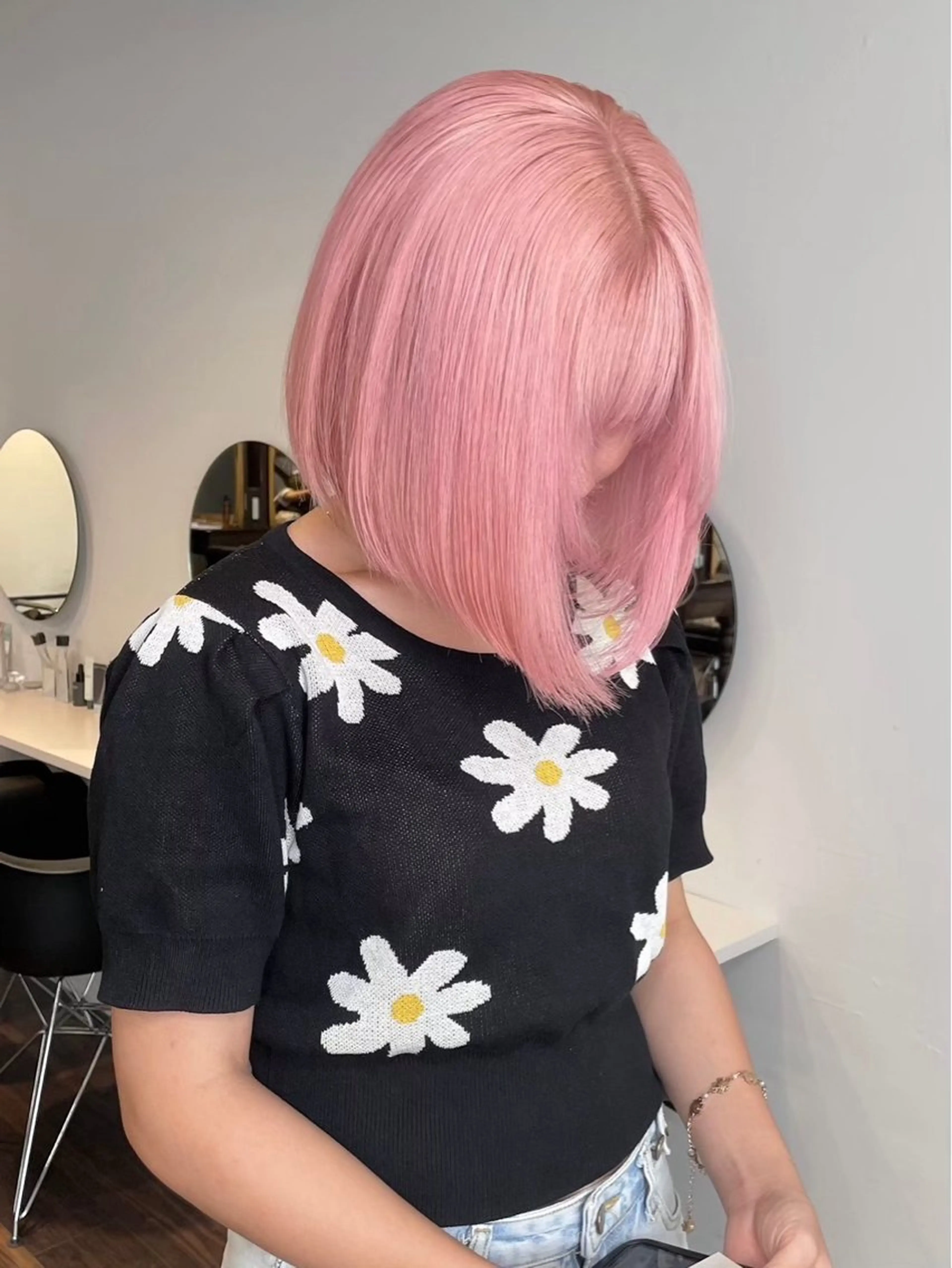 カラー ピンクカラー hiyori🎀/艶 カラー/レイヤーのヘアスタイル