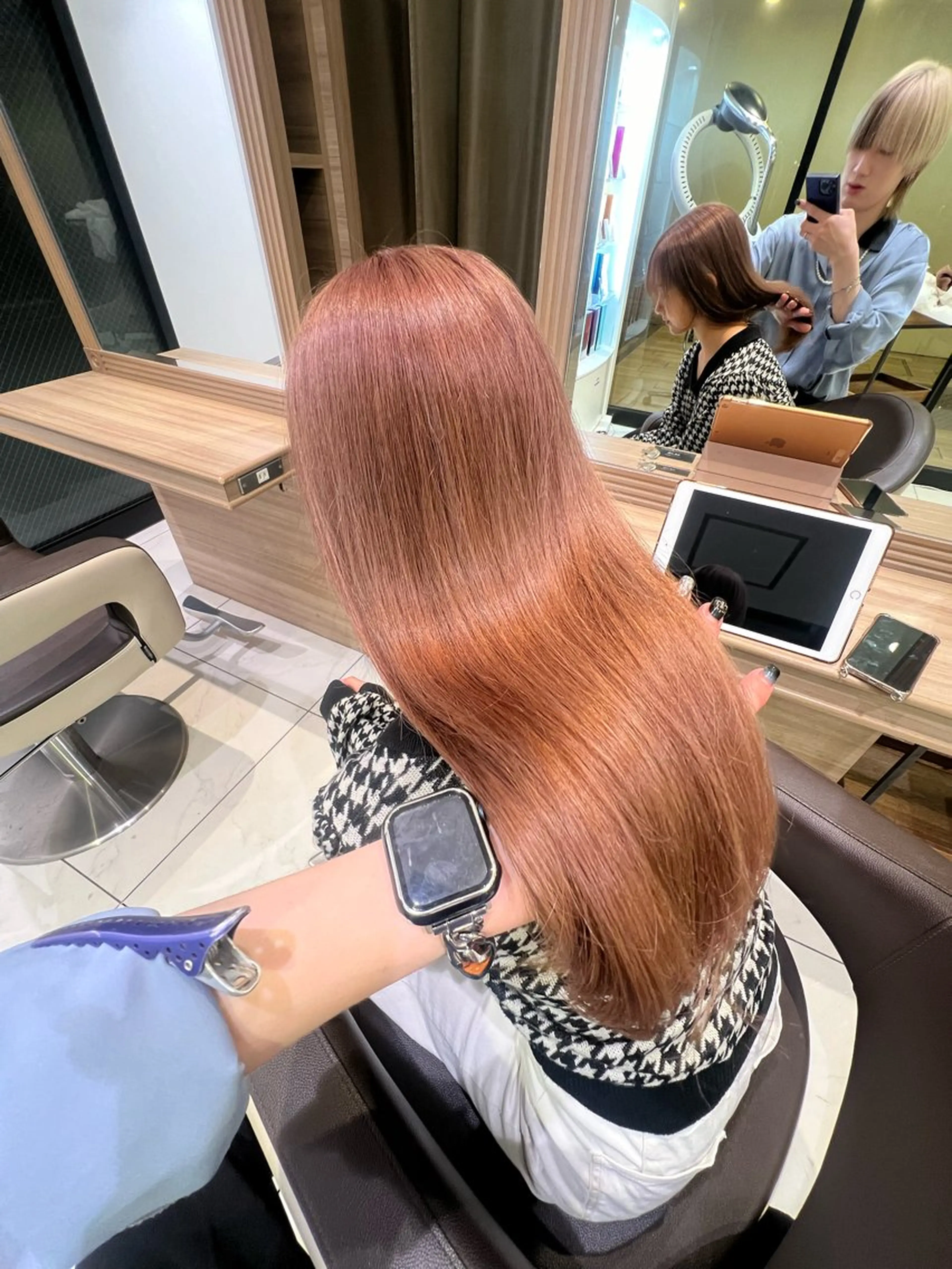 ロング カラー ブリーチ ヘアカラー トリートメント ブリーチ/デザイン 💎ryuyaのヘアスタイル