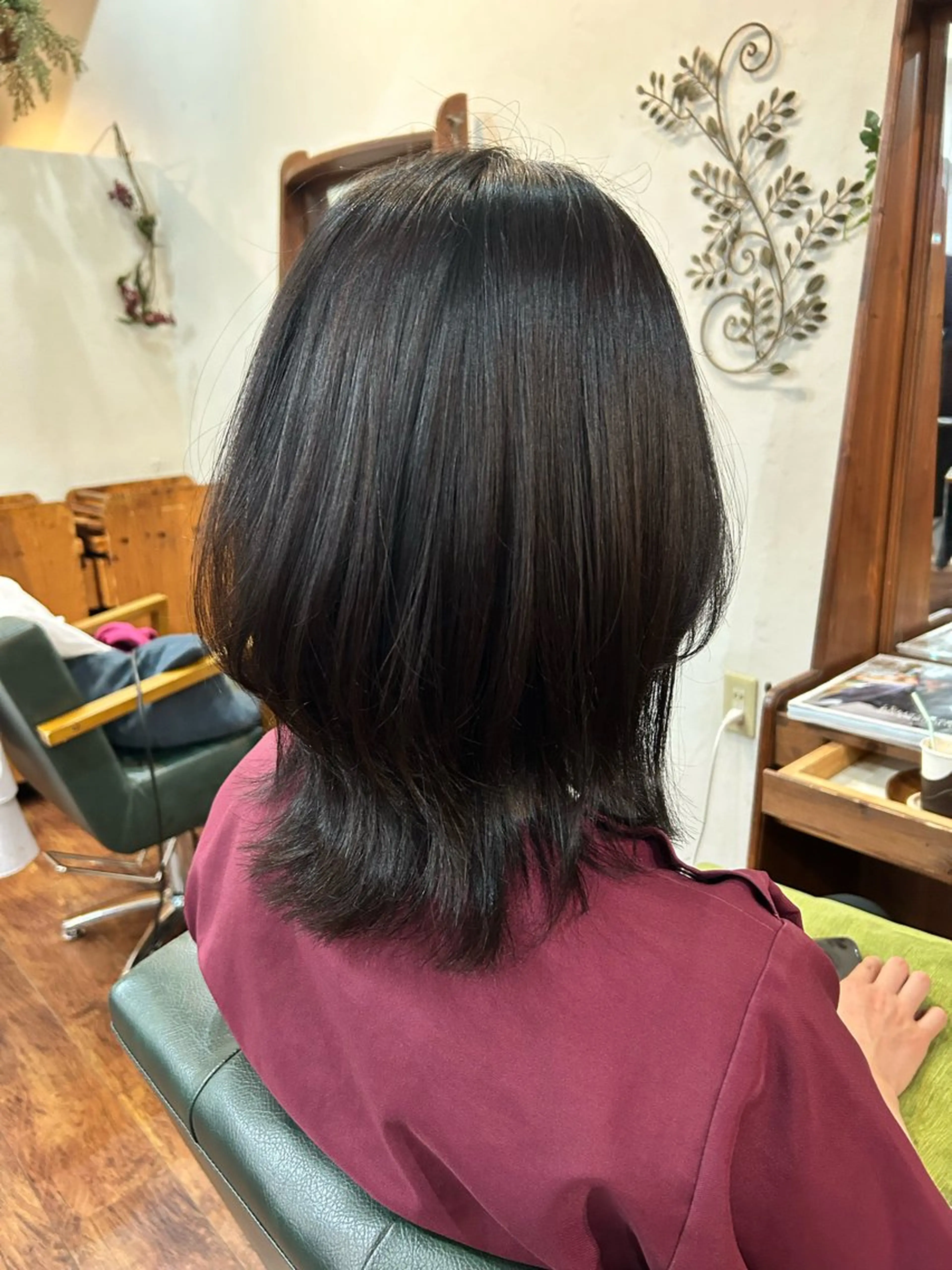 ミディアム カラー くびれヘア story 増田 わかなのヘアスタイル