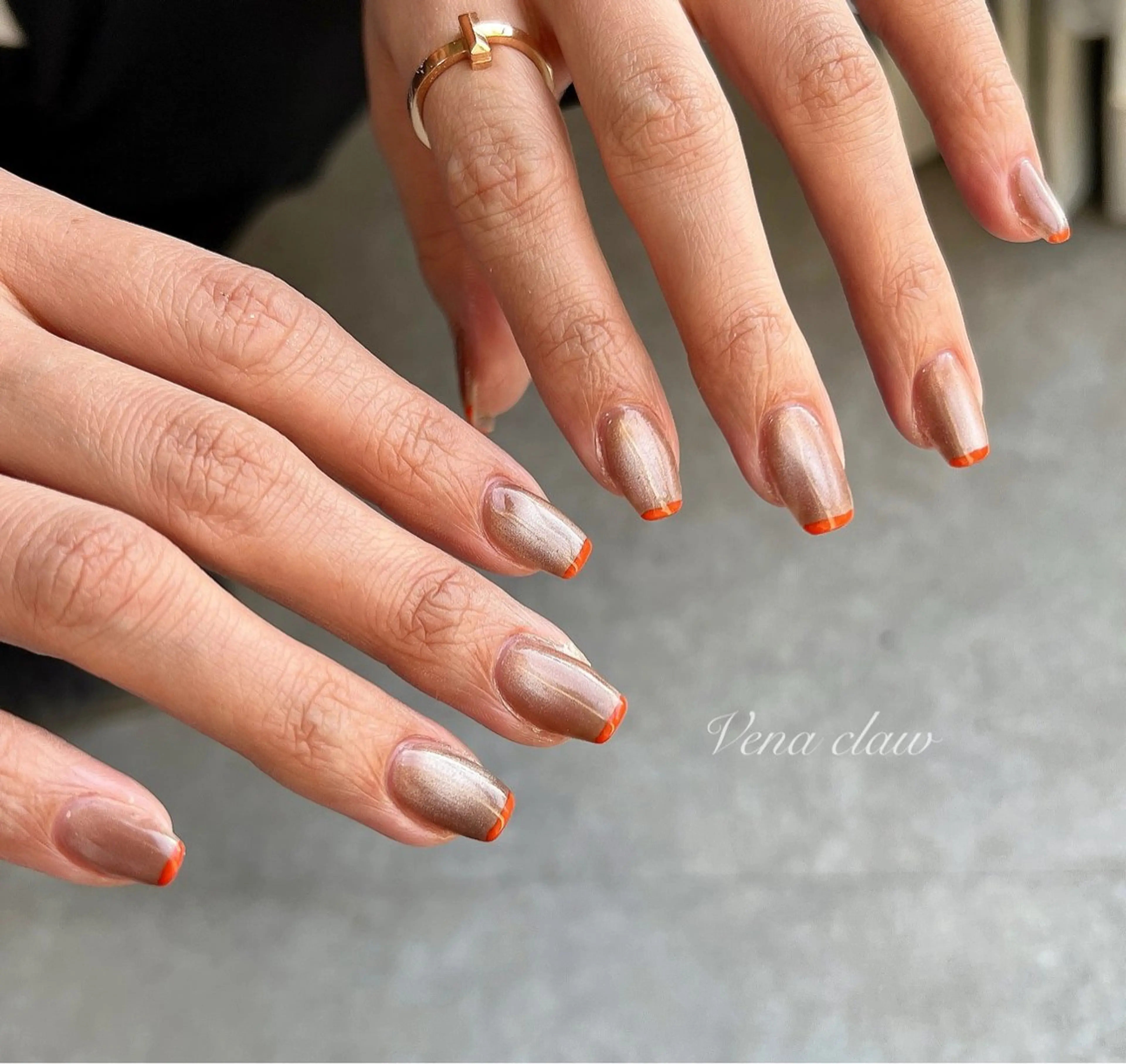 ネイル フレンチネイル Vena clawのネイルデザイン