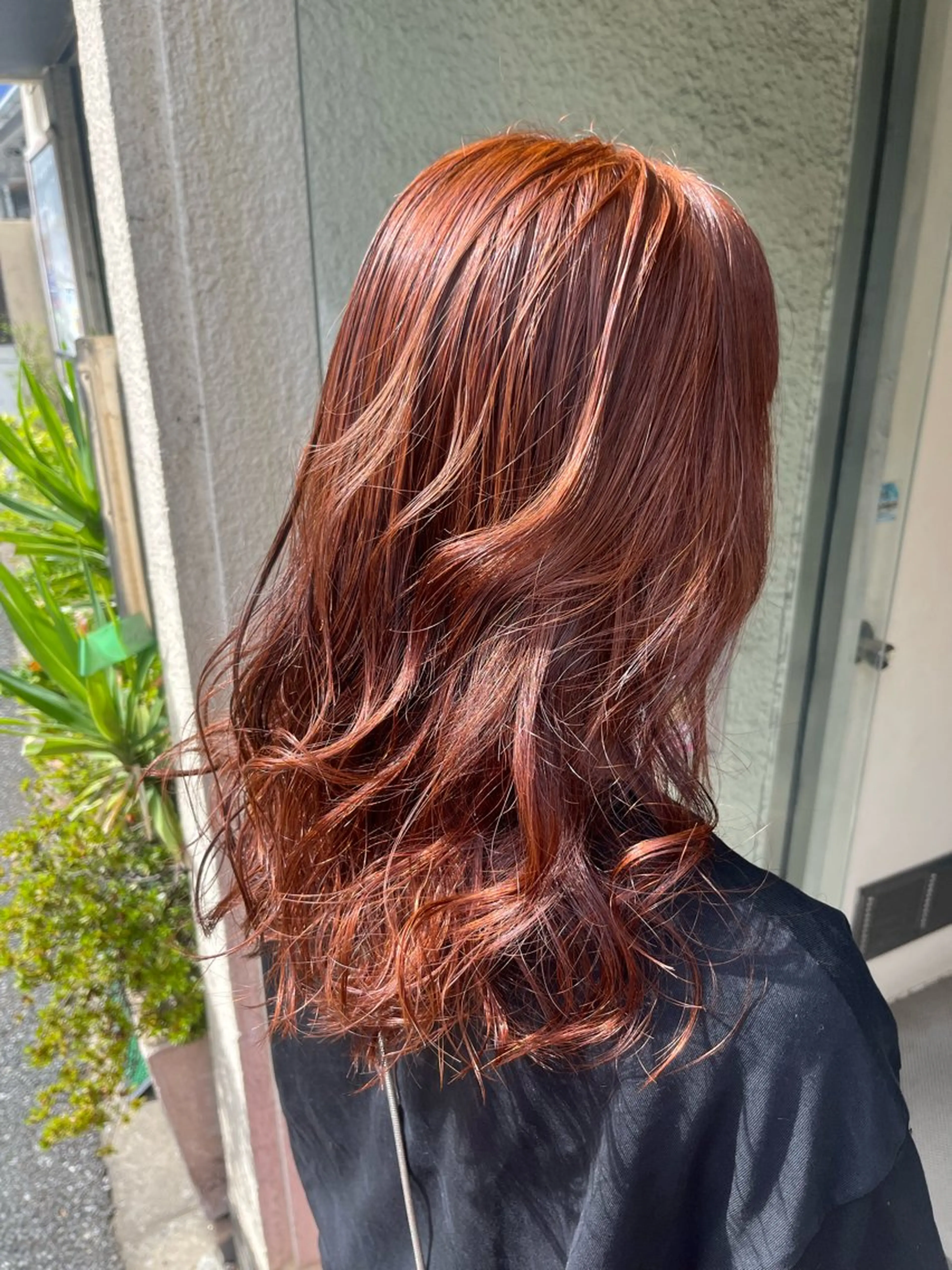 セミロング カラー 艶髪/ハイトーン/ ヘアセット/モエノのヘアスタイル