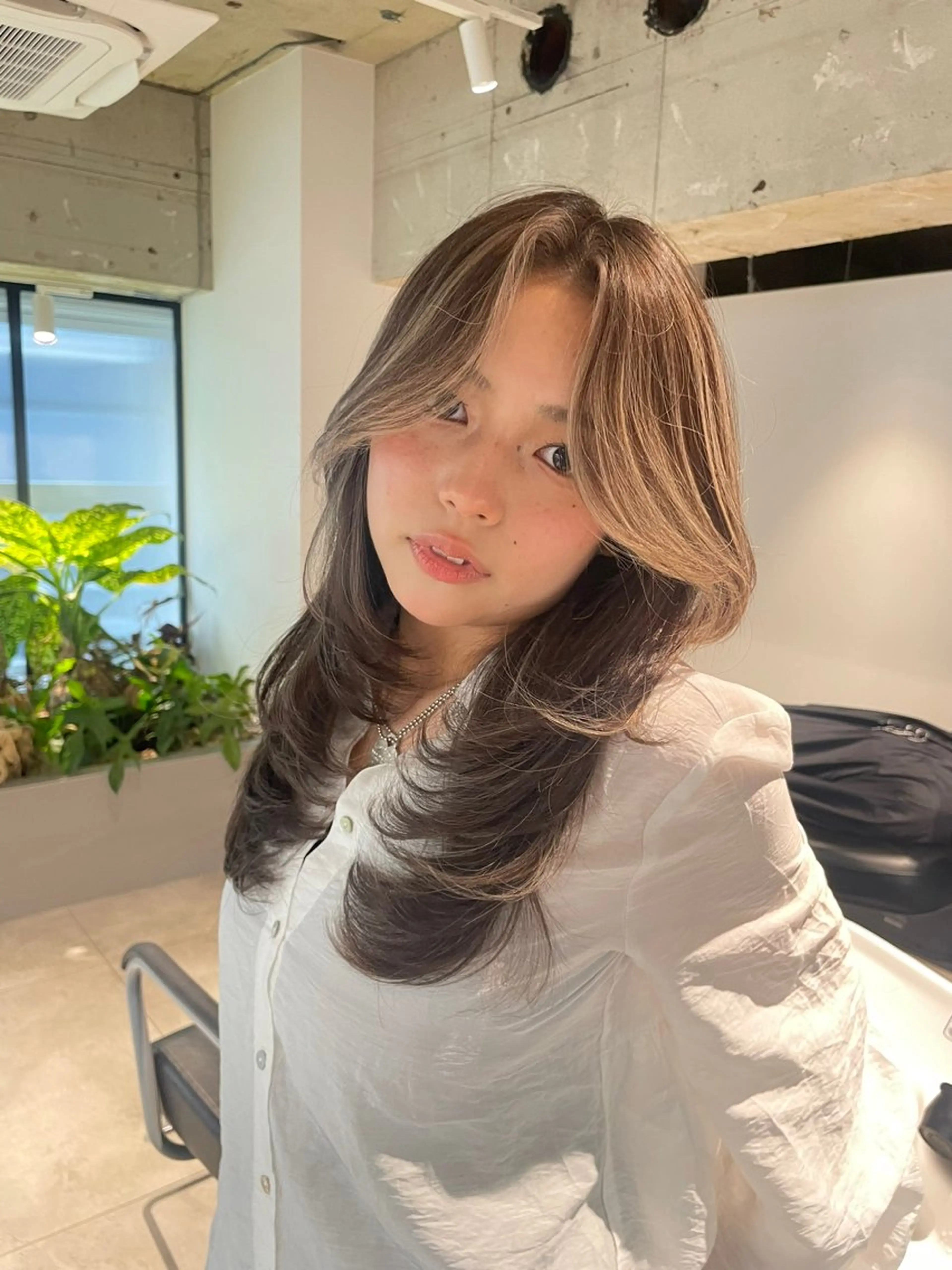 ロング 池谷 玲哉のヘアスタイル