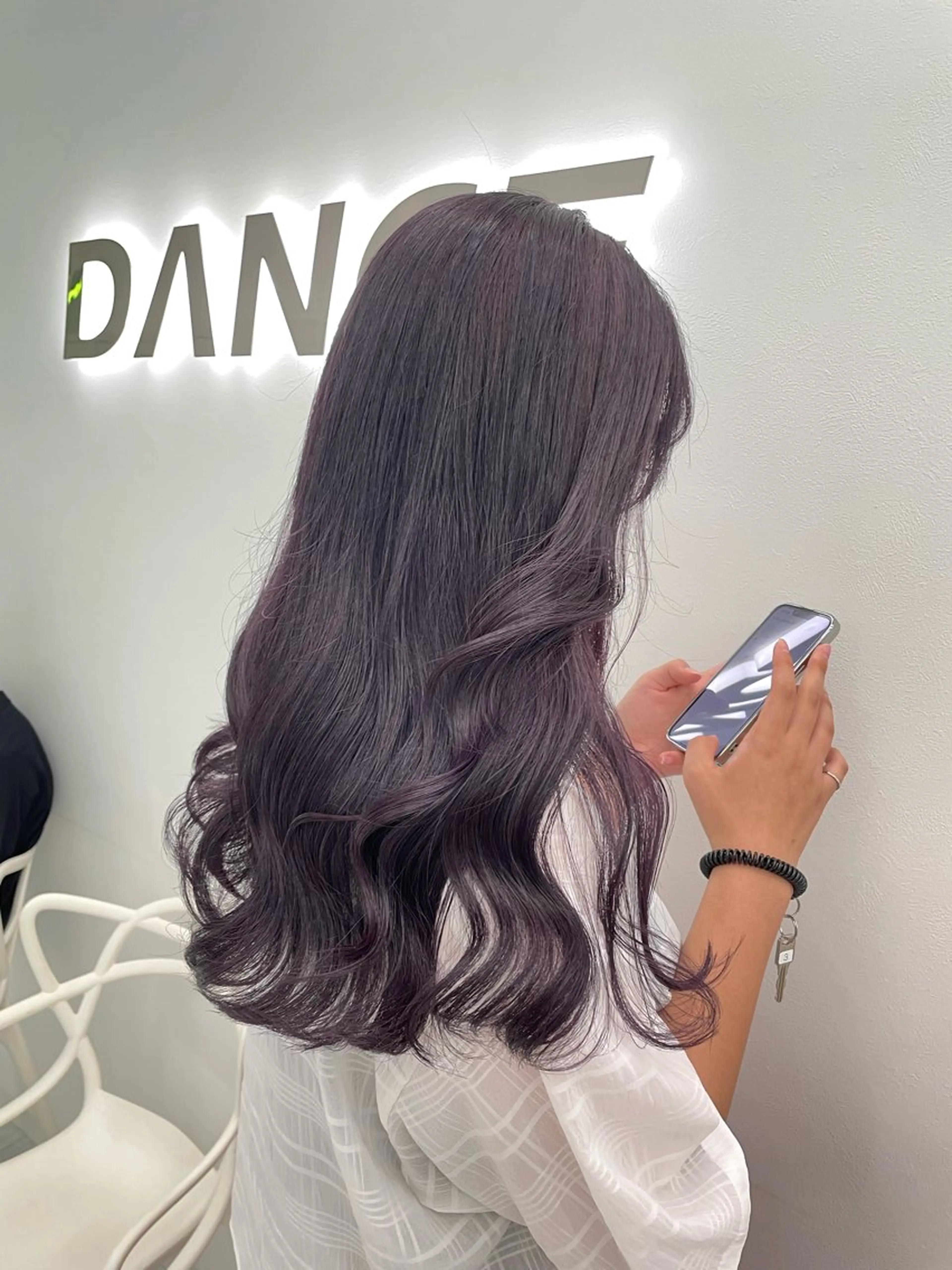 ロング ヘアカラー ヘッドスパ ヘアセット 🤍韓国艶ワンホン ヘアMAYU🤍のヘアスタイル