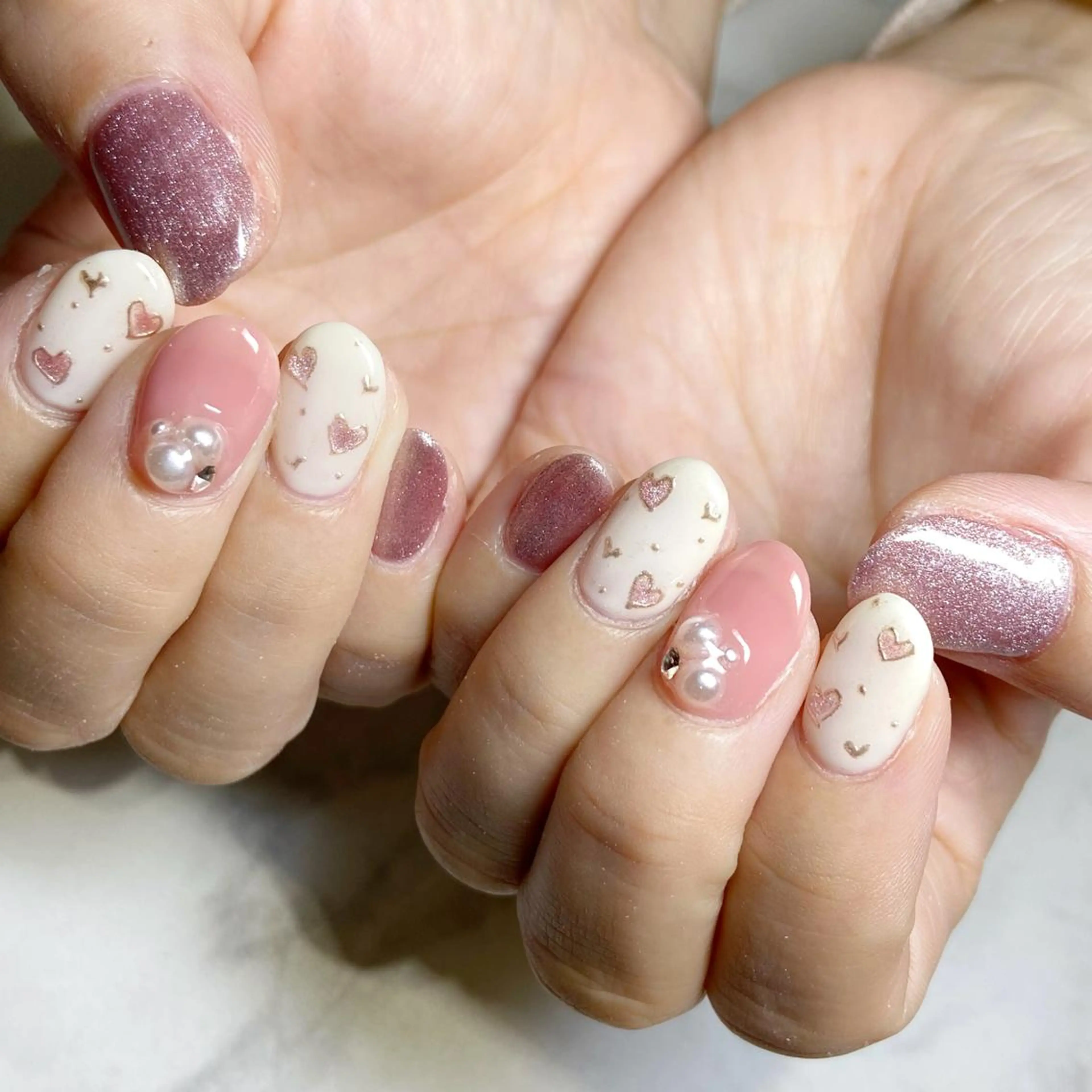 ネイル ジェルネイル ハンドネイル あ きのネイルデザイン