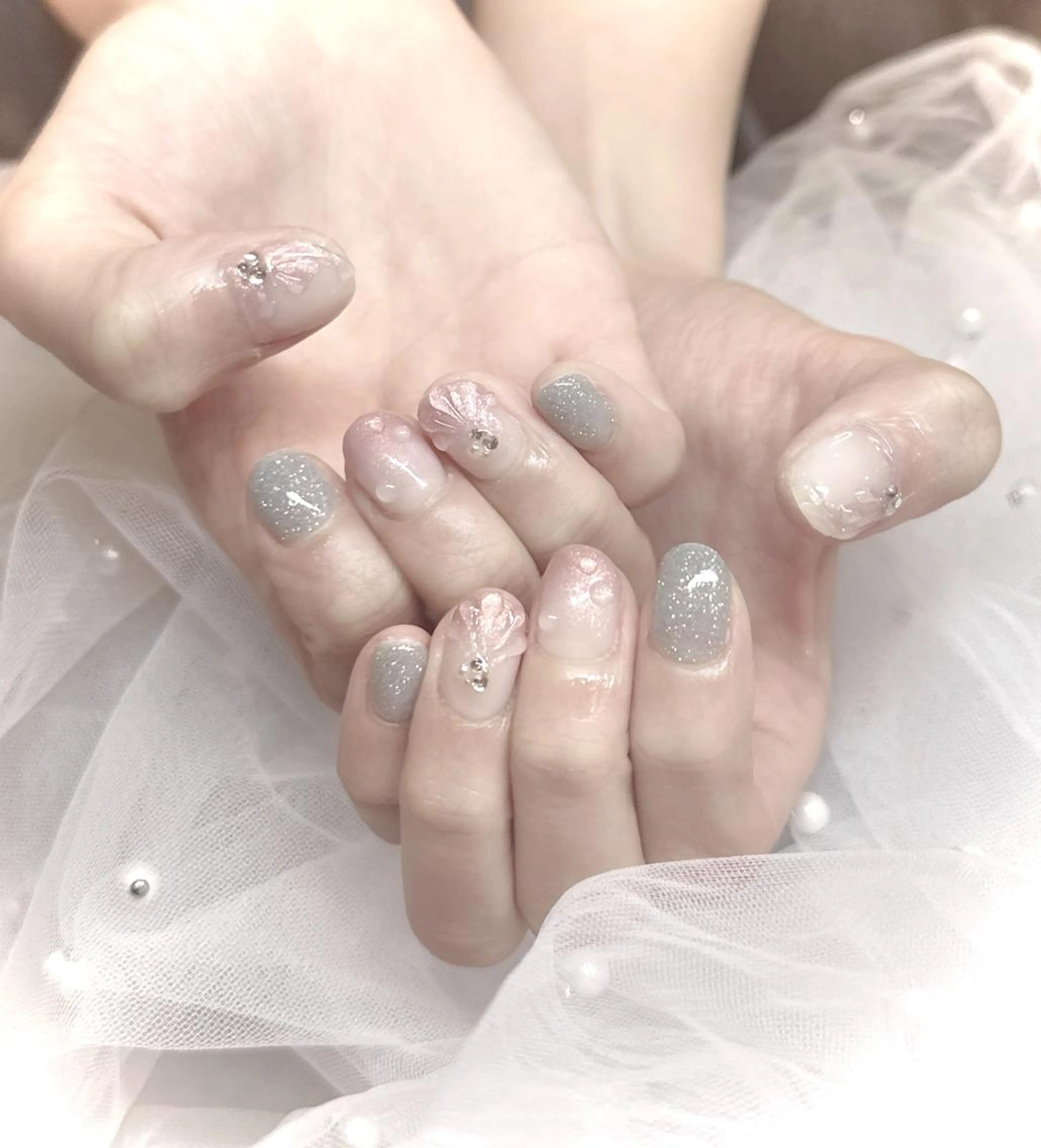 ネイル アートネイル 韓国ネイル ロングネイル スカルプネイル シンプルネイル ハンドネイル ハンドケア U nail 🩷 高田馬場店のネイルデザイン