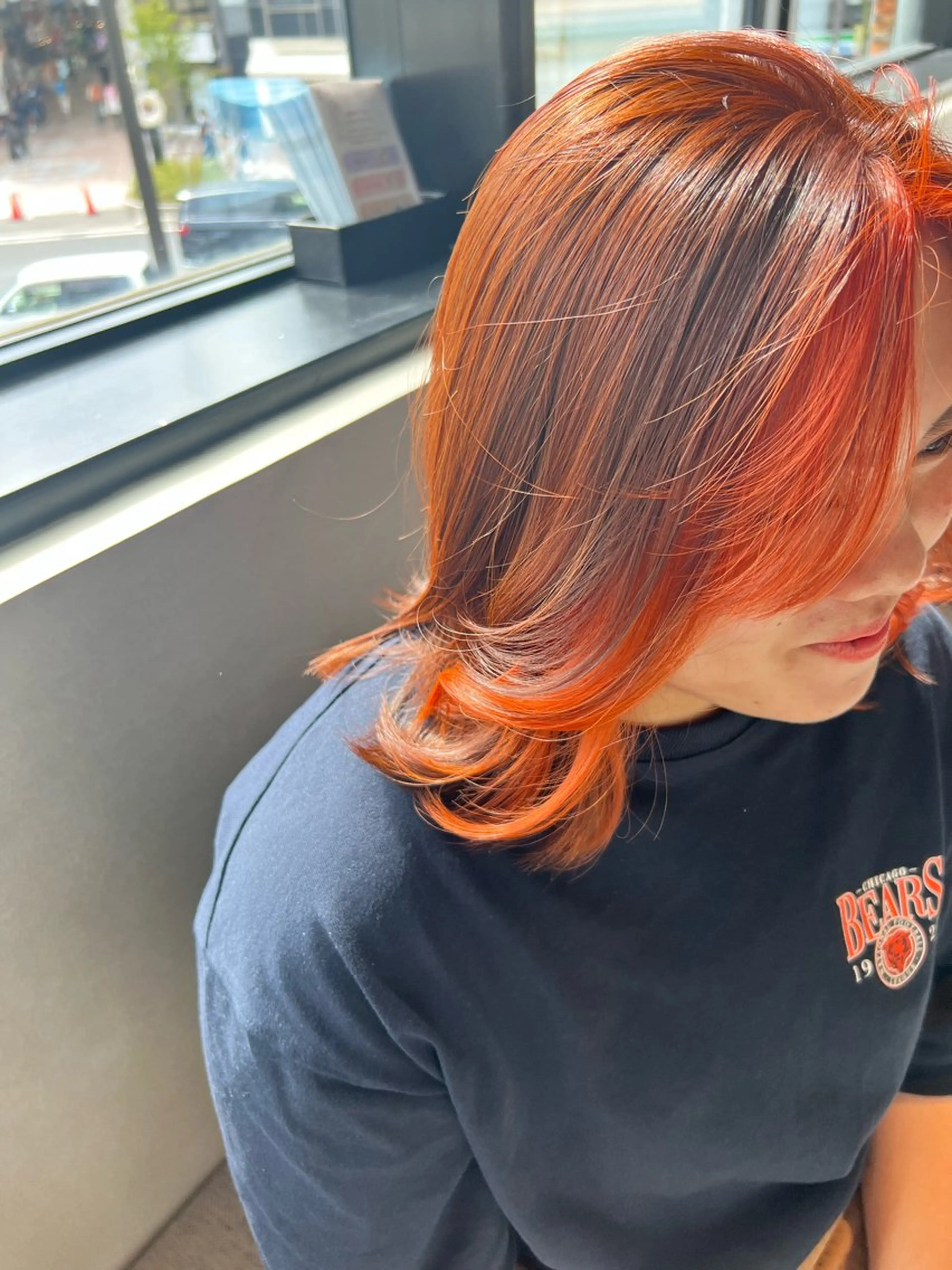 ショート カラー オレンジ 中瀬愛梨 /ロカリタ/三条のヘアスタイル