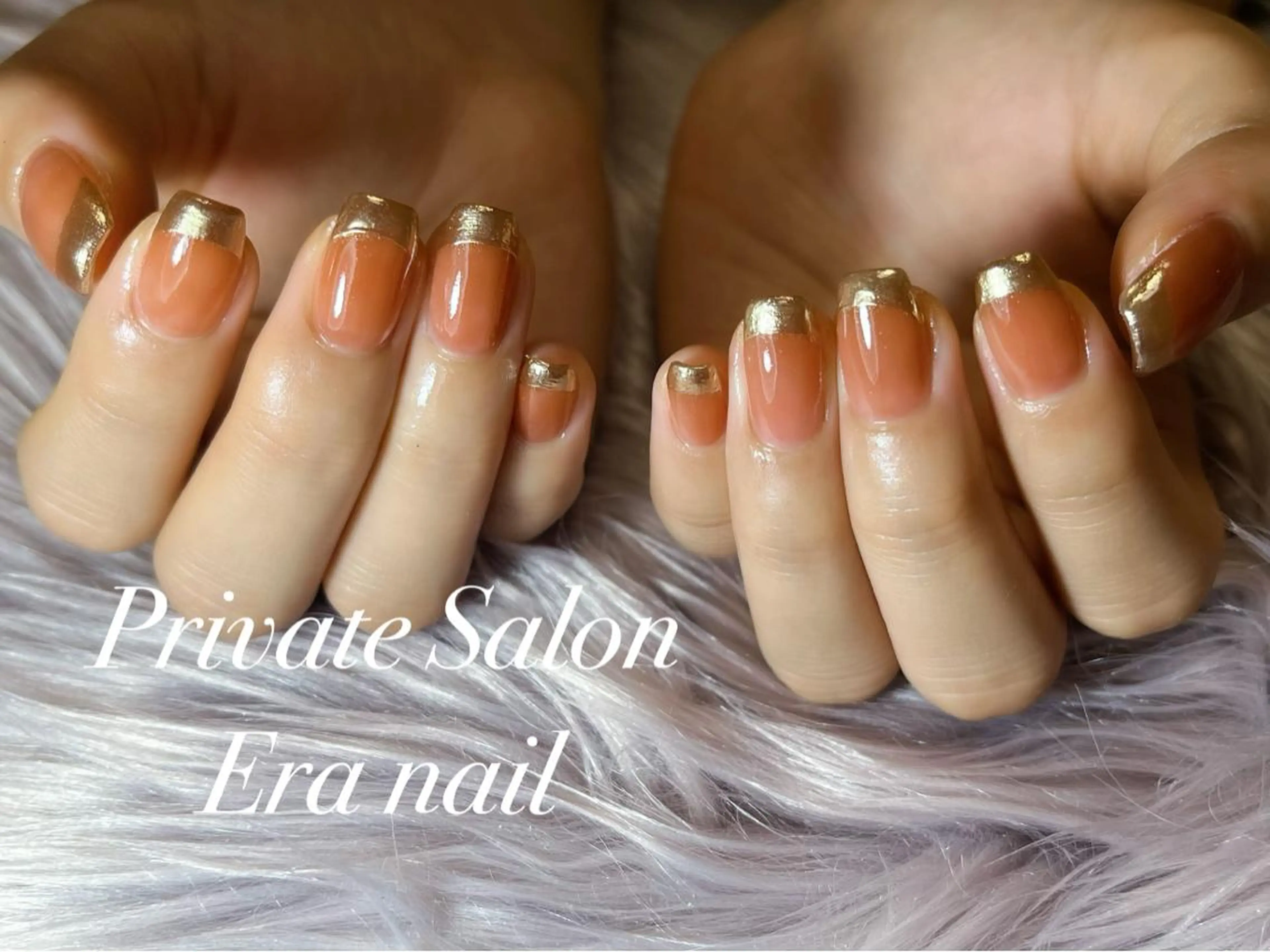 ネイル フレンチネイル ミラーネイル Era nailのネイルデザイン