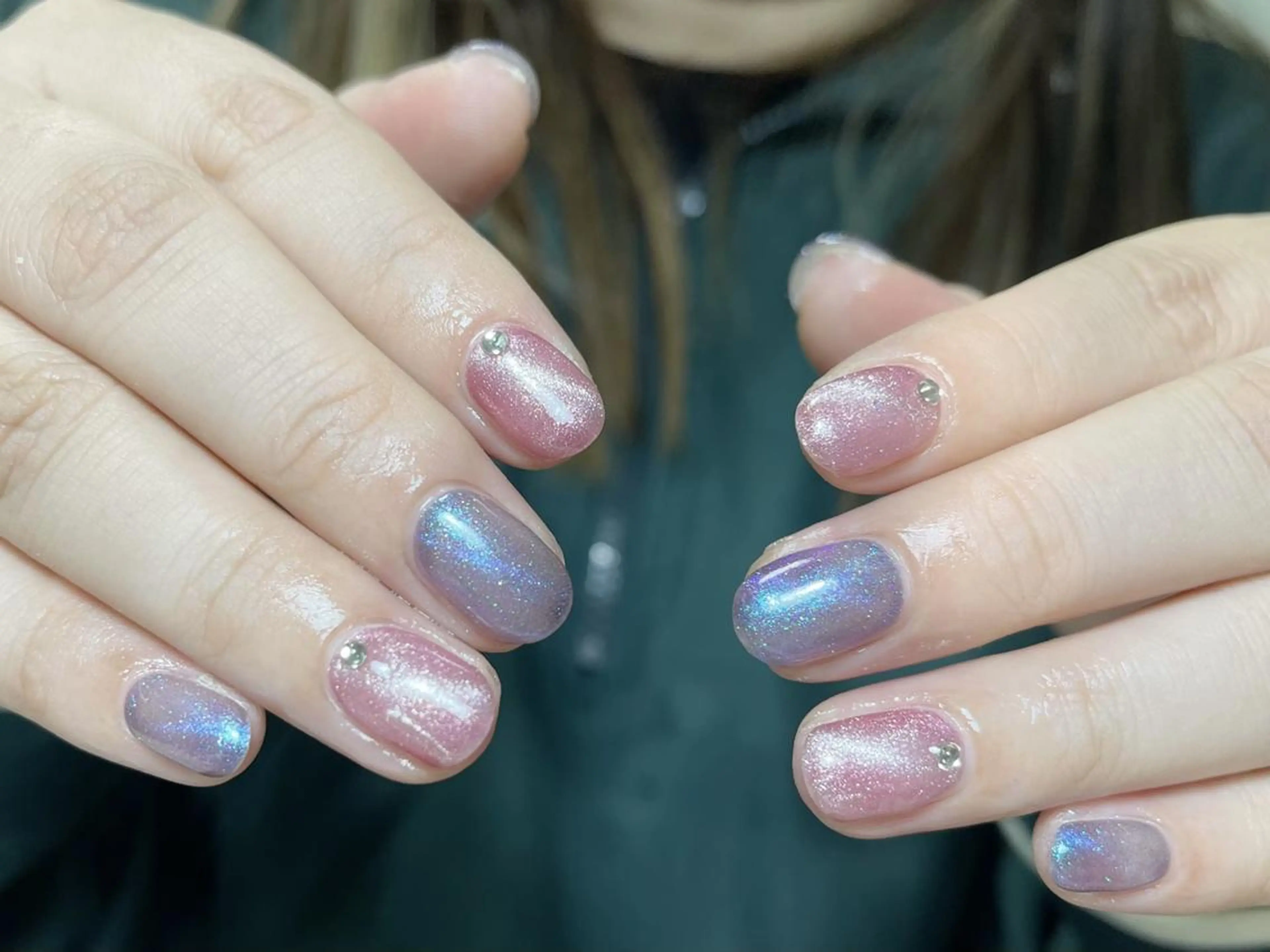 ネイル ハンドネイル 🦋y y Nail 🤍のネイルデザイン