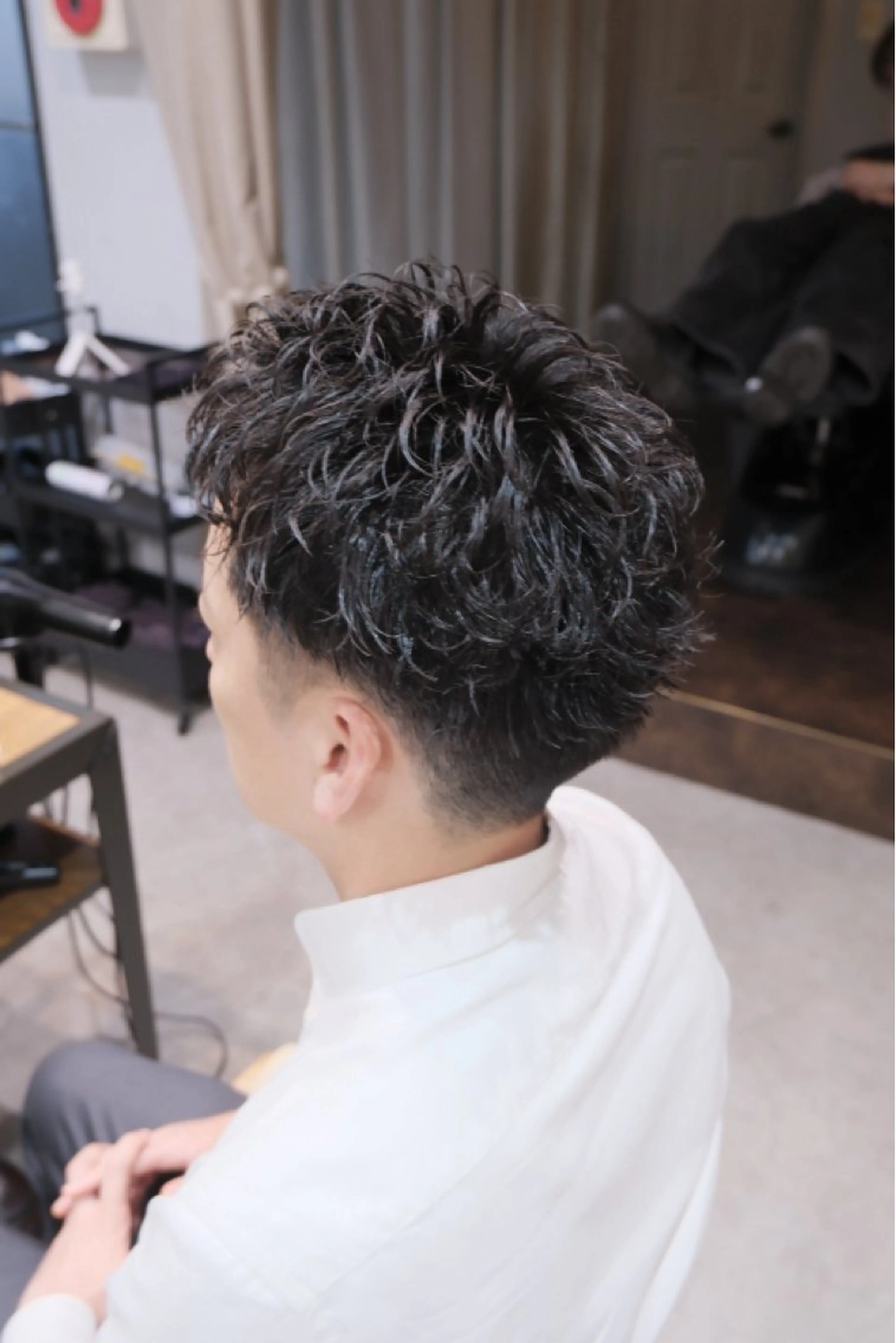 パーマ メンズ カット パーマ シャドウパーマ No.1うえちりくのヘアスタイル