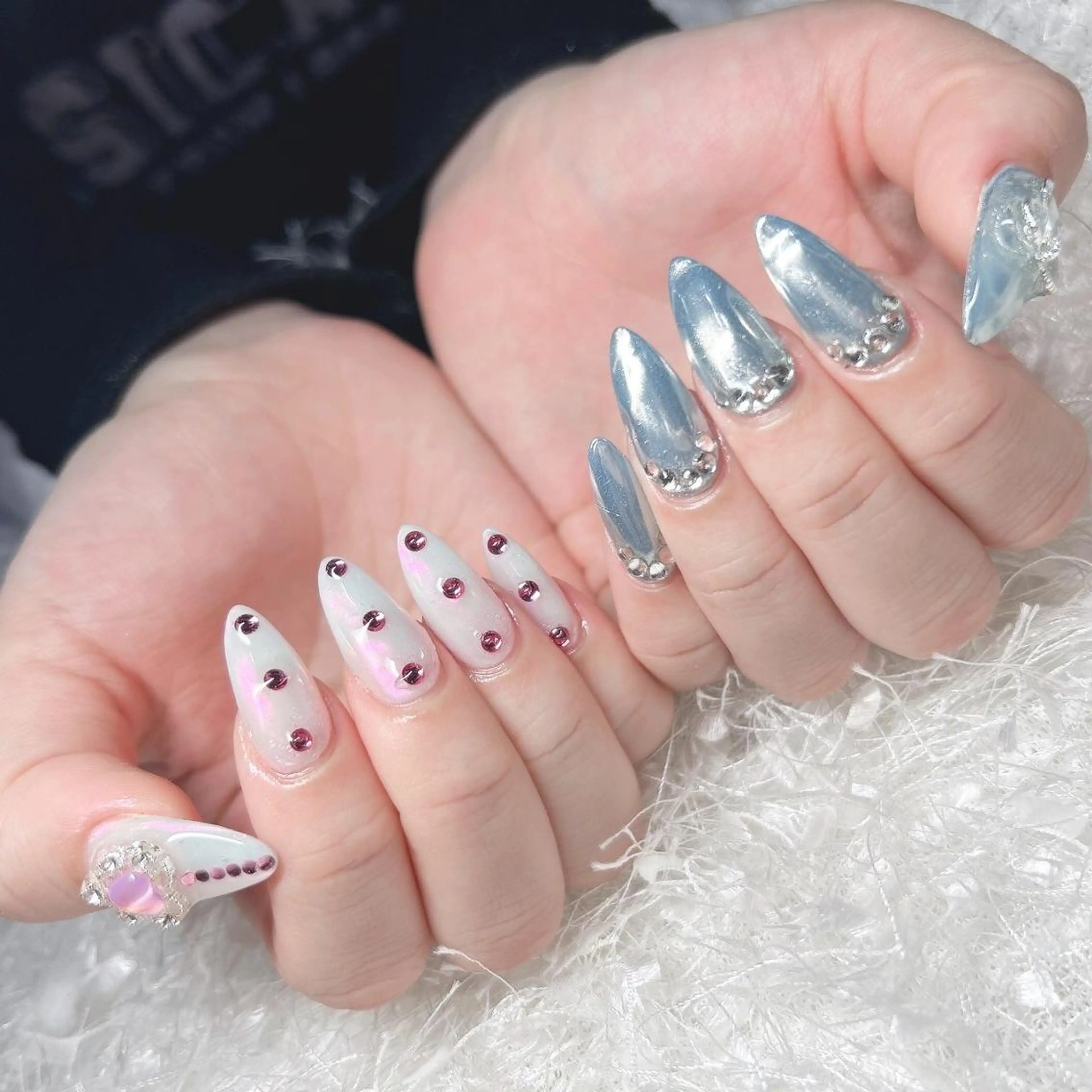 ネイル 長さ出し フレンチネイル ジェルネイル グラデーション 韓国ネイル ハンドネイル Nail&eye Belire 新宿のネイルデザイン