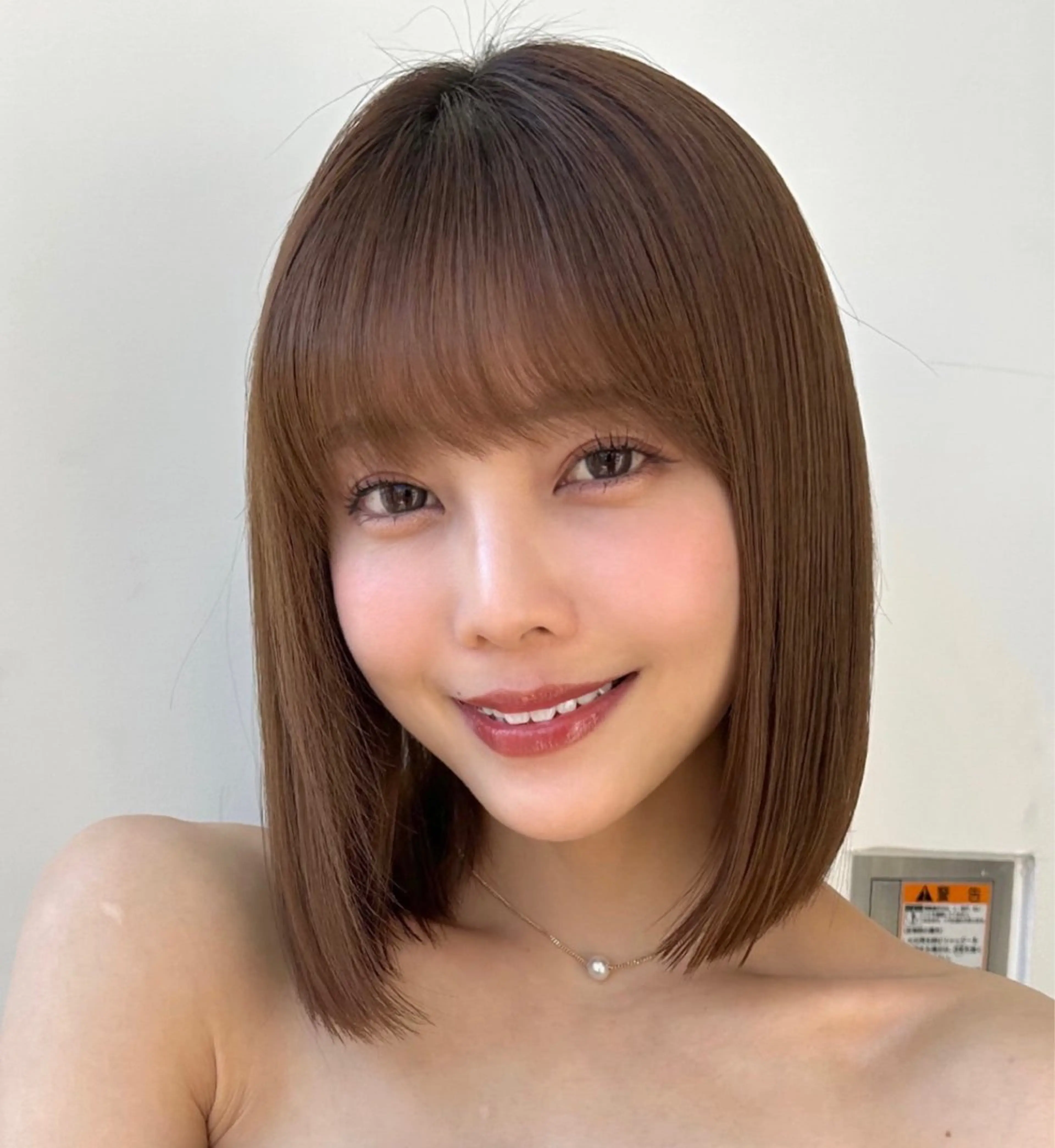 カラー カット 縮毛矯正 トリートメント 莉乃/縮毛矯正/髪質 改善/艶カラーのヘアスタイル