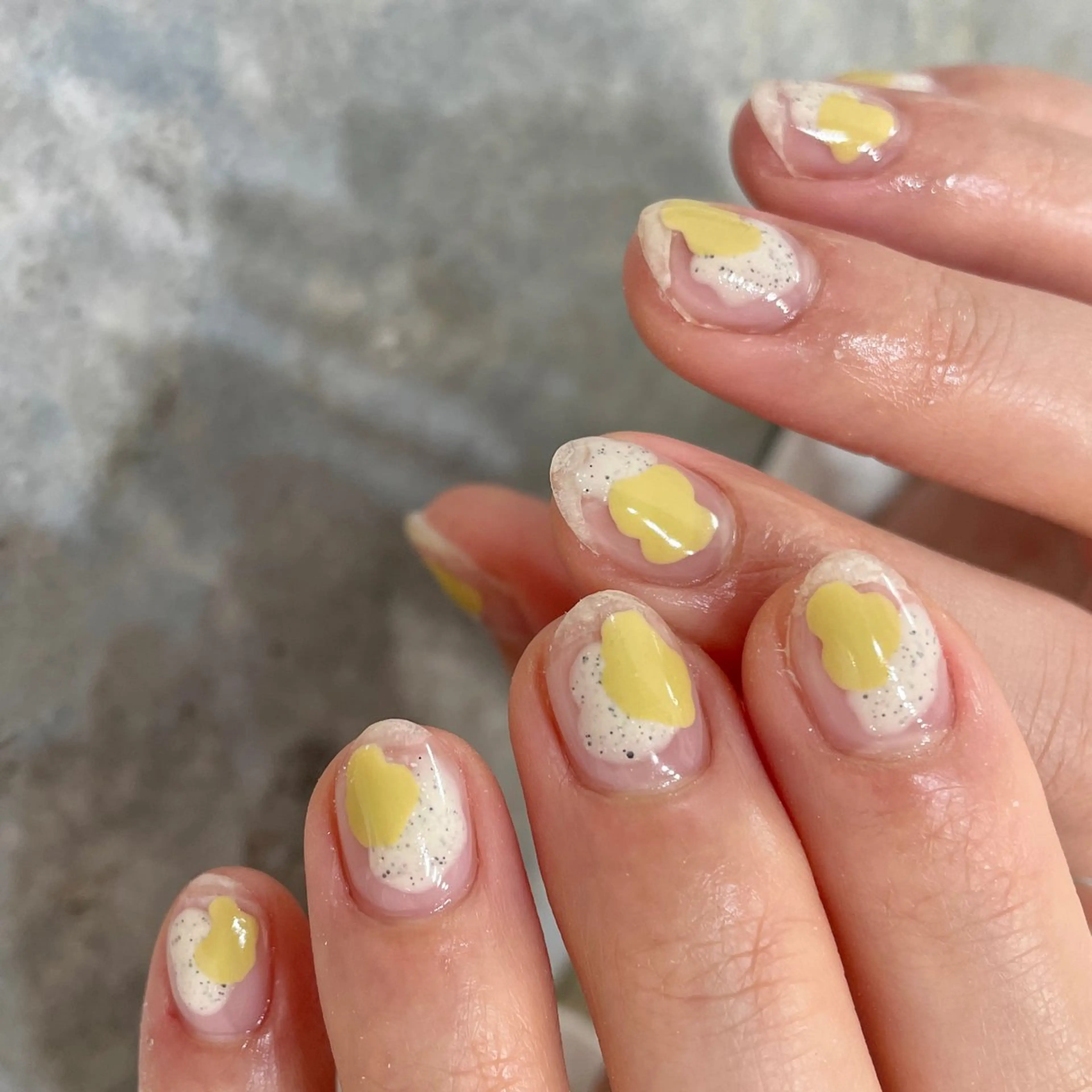 ネイル クリアネイル ジェルネイル ニュアンスネイル オフィスネイル シンプルネイル ハンドネイル 園田 ソノダのネイルデザイン