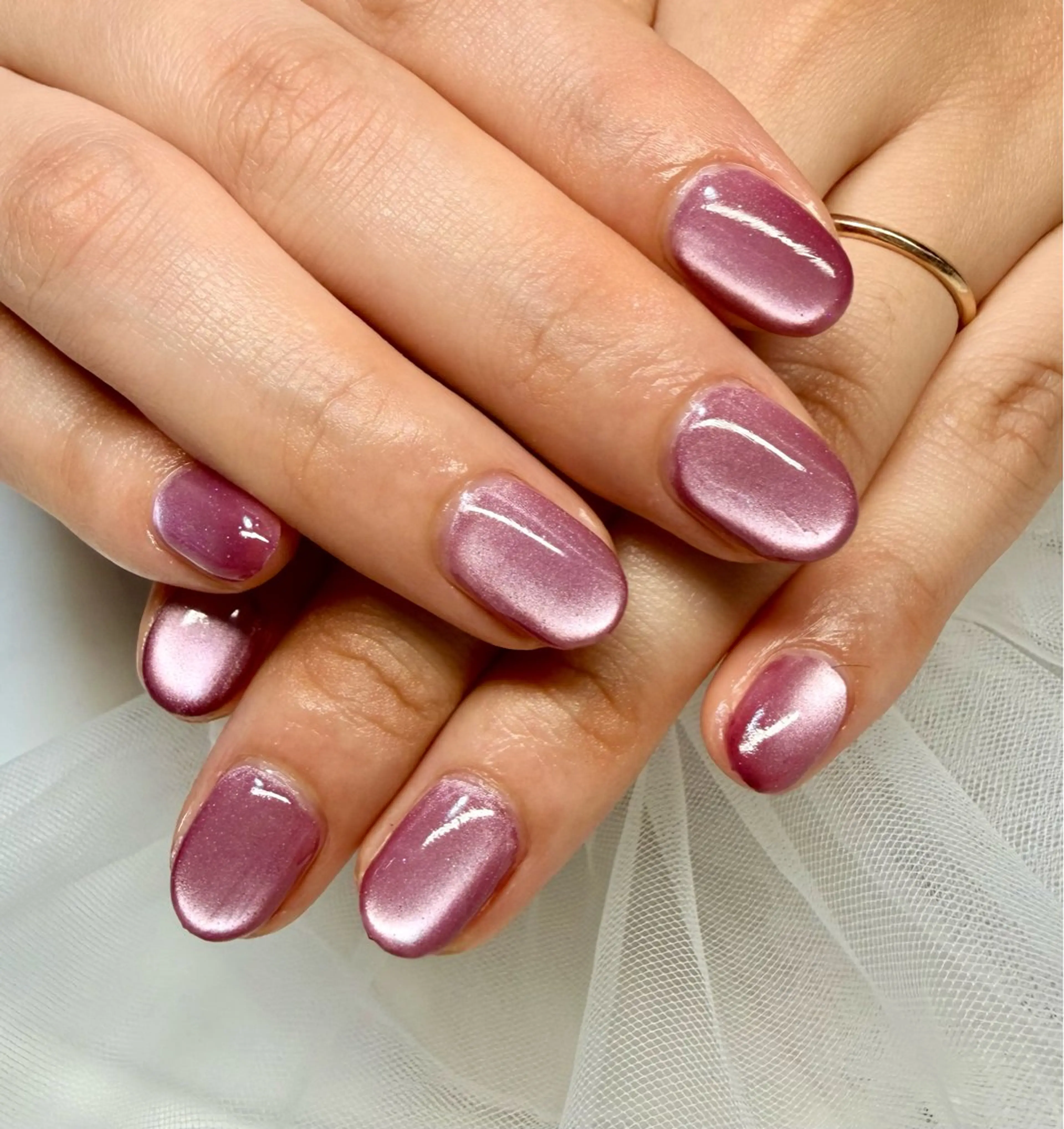 ネイル アートネイル チークネイル フラッシュネイル フラッシュマグ フレンチネイル Mai’s nailのネイルデザイン