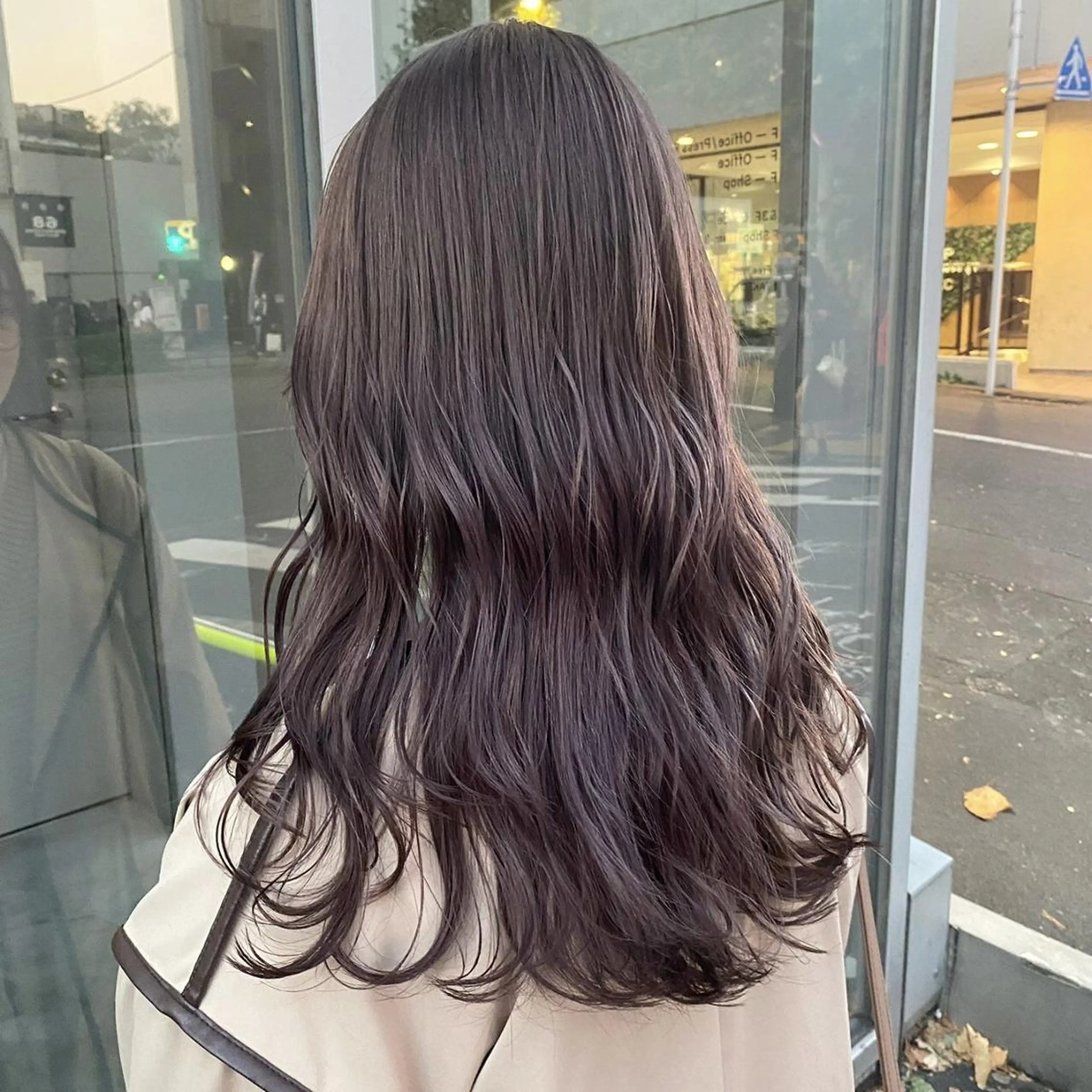 カラー ミディアム 🎀🫧透明感 ピンクラベンダー💟のヘアスタイル