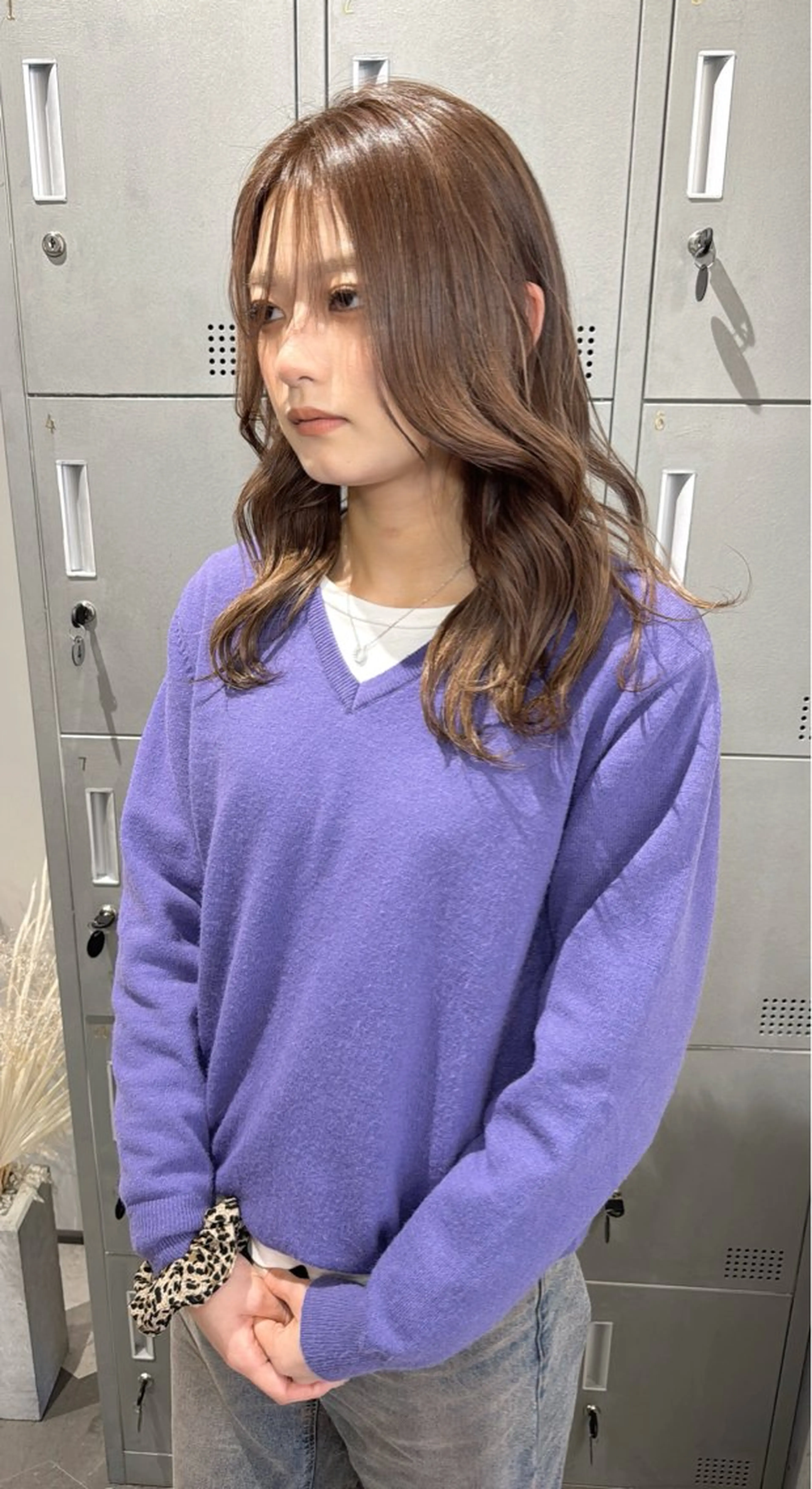 セミロング ヘアカラー 【天満1艶髪】潤艶/ 髪質改善🌹釣本竜哉のヘアスタイル