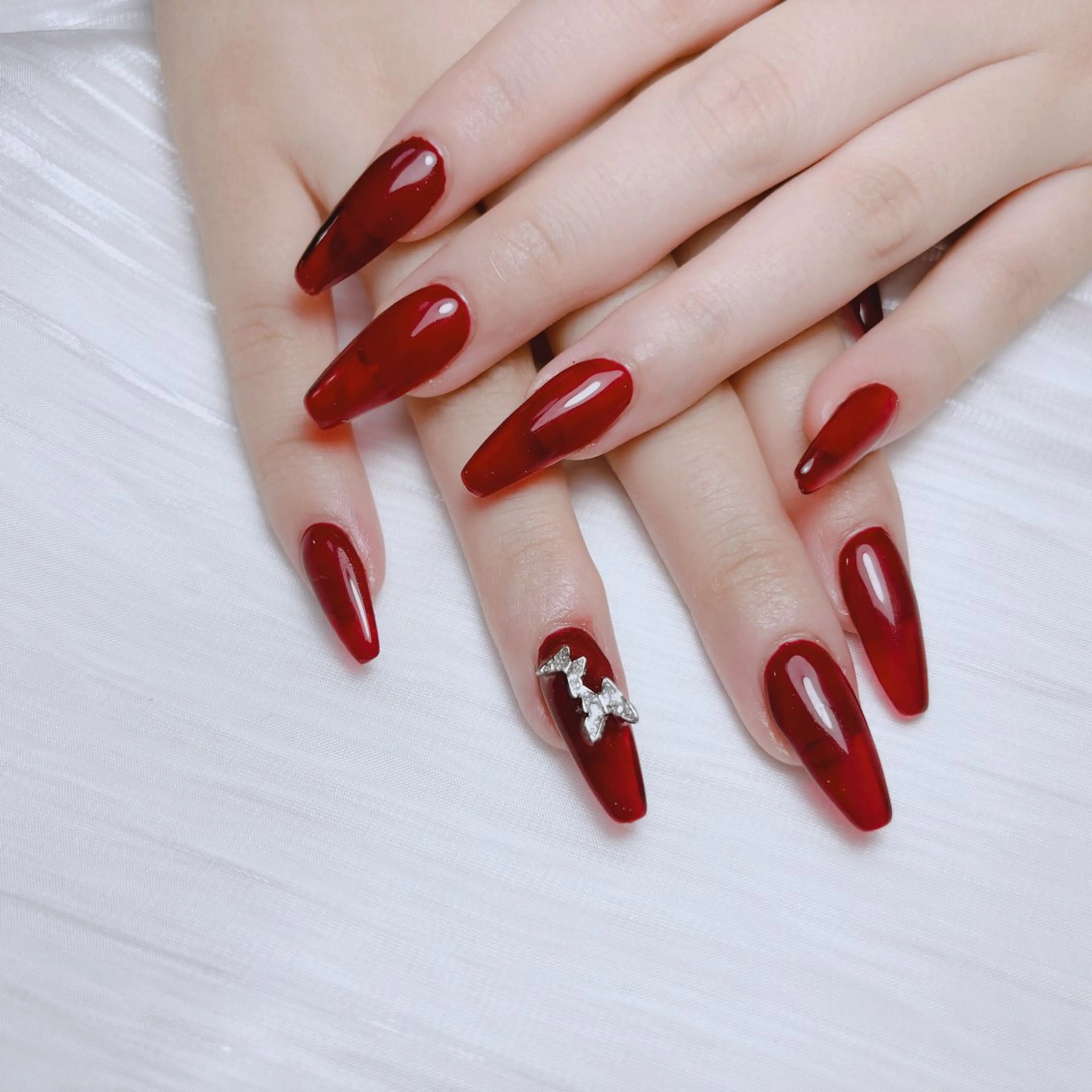 ネイル ハンドネイル H3 Nail Tsuki🦋💙のネイルデザイン