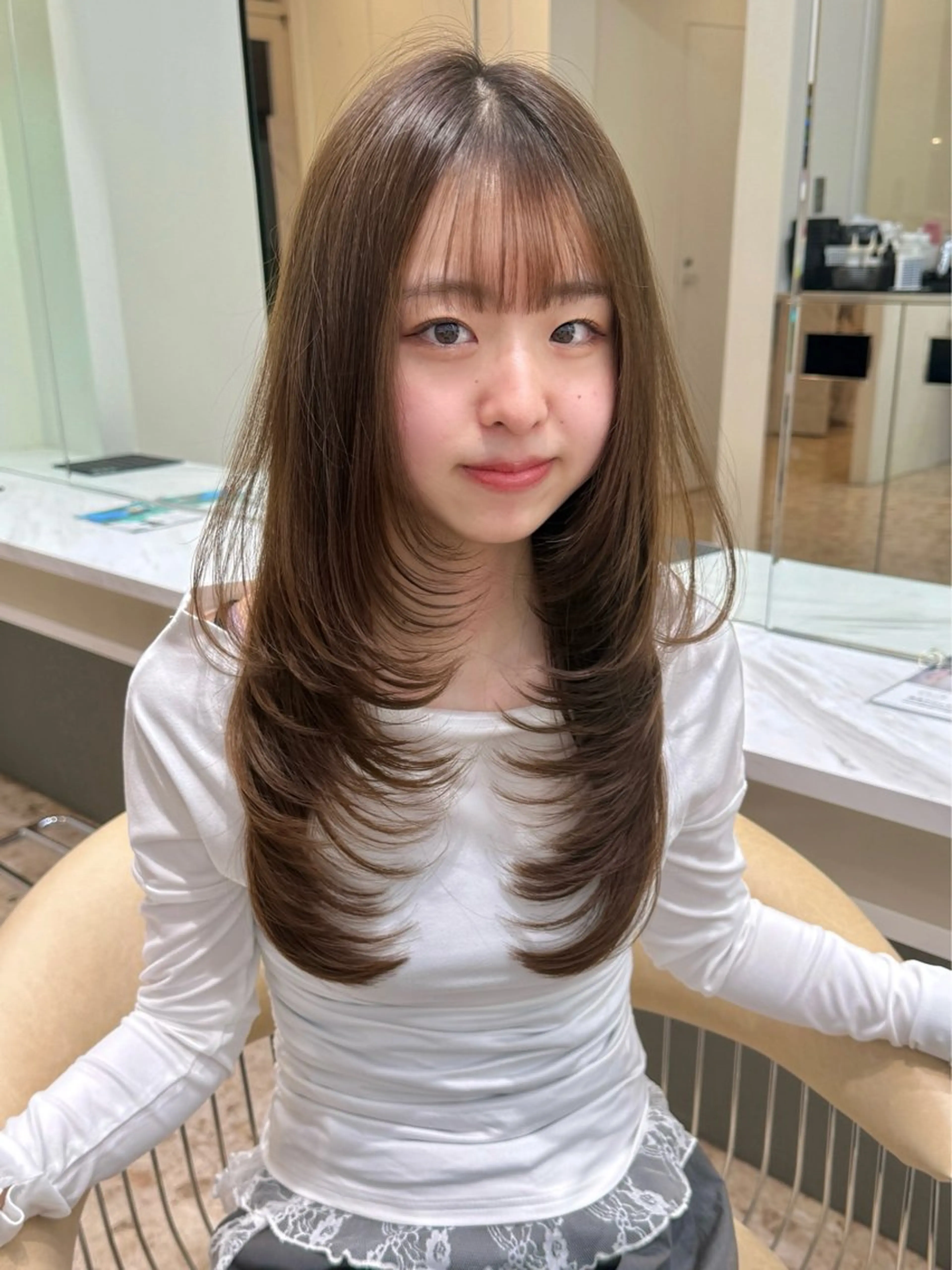 ロング カラー 🌿レイヤー/ブリー チ/🌿‬JINのヘアスタイル