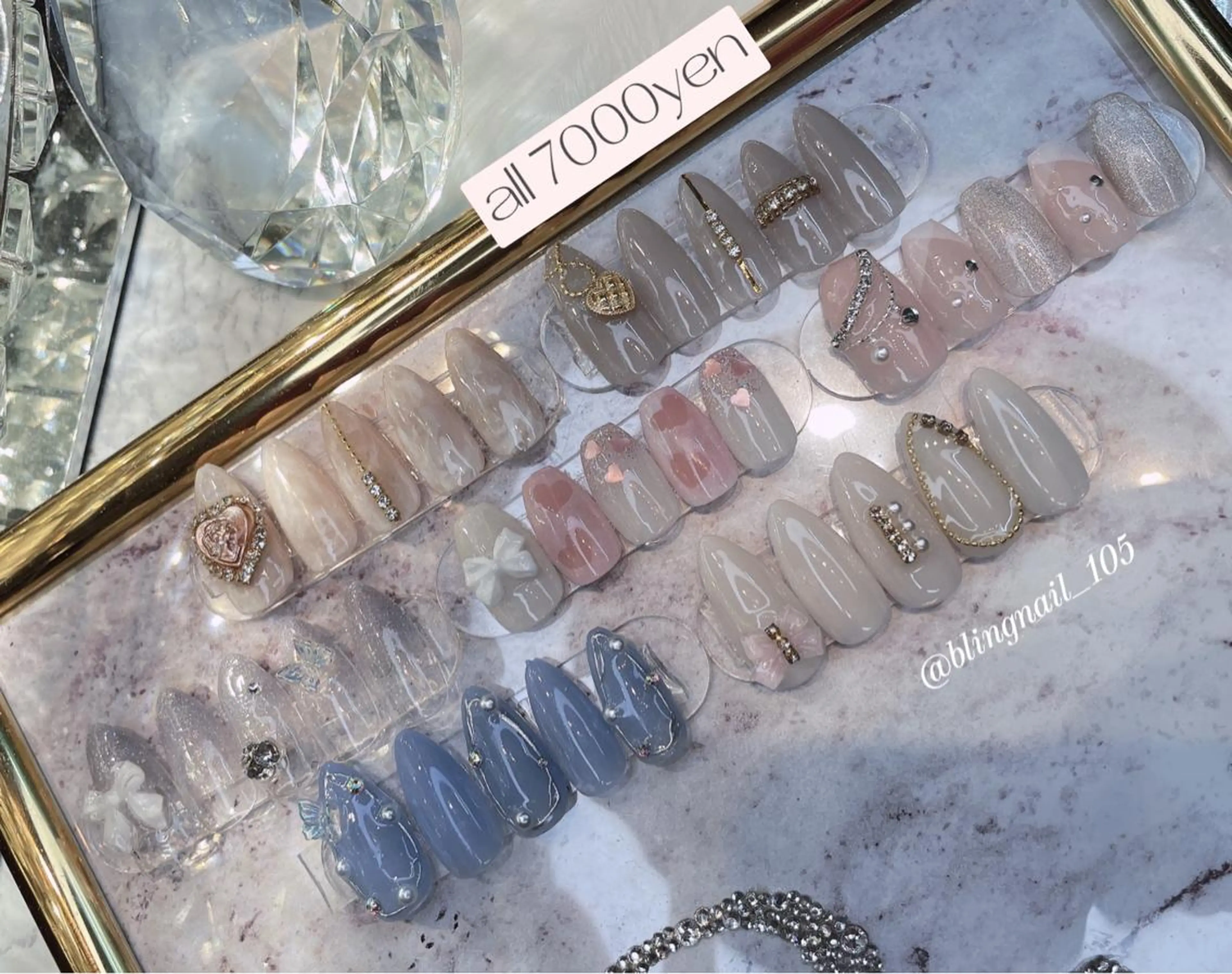 ネイル 23時まで❤︎韓国、 ワンホンネイルのネイルデザイン