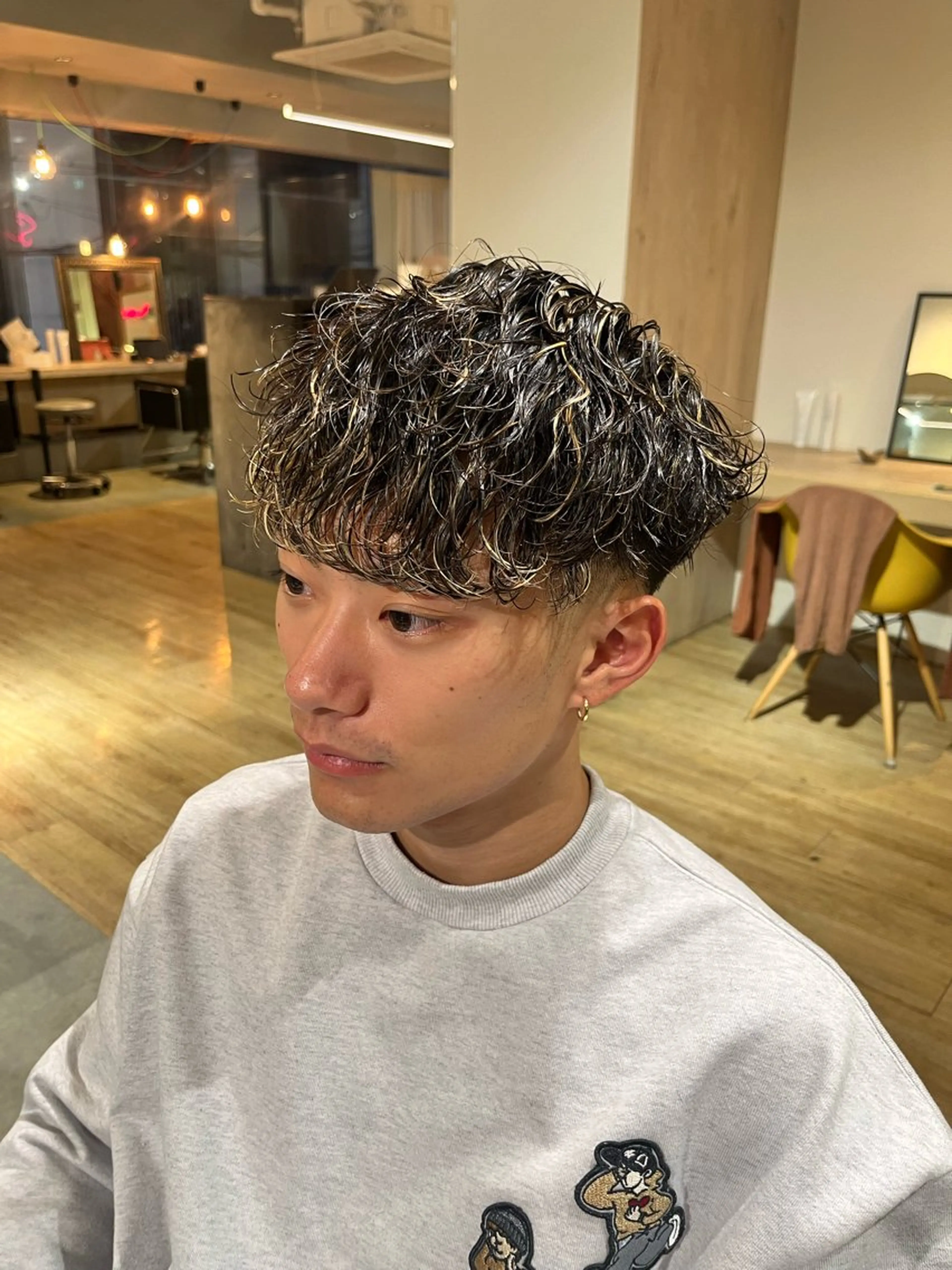 パーマ メンズパーマ梅田 ・川副史晶のヘアスタイル