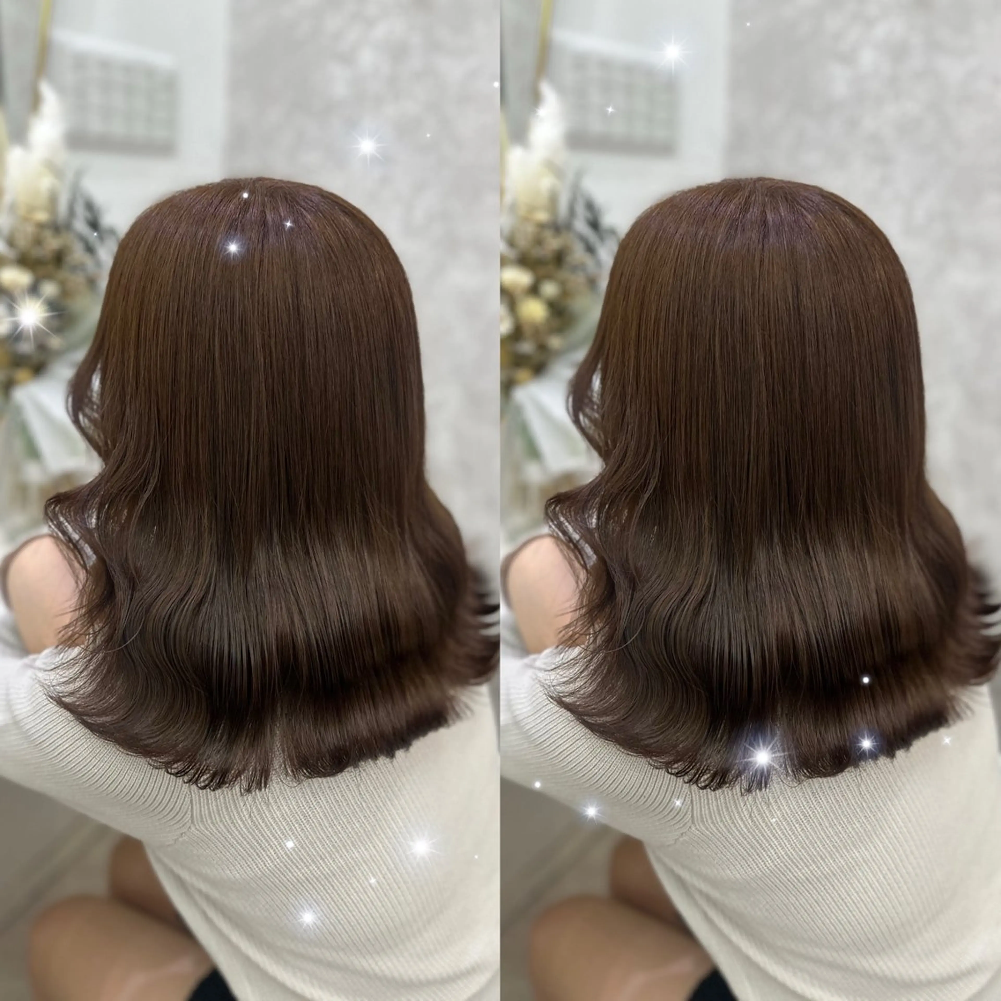 ミディアム 【E'ss】 村 灯梨のヘアスタイル