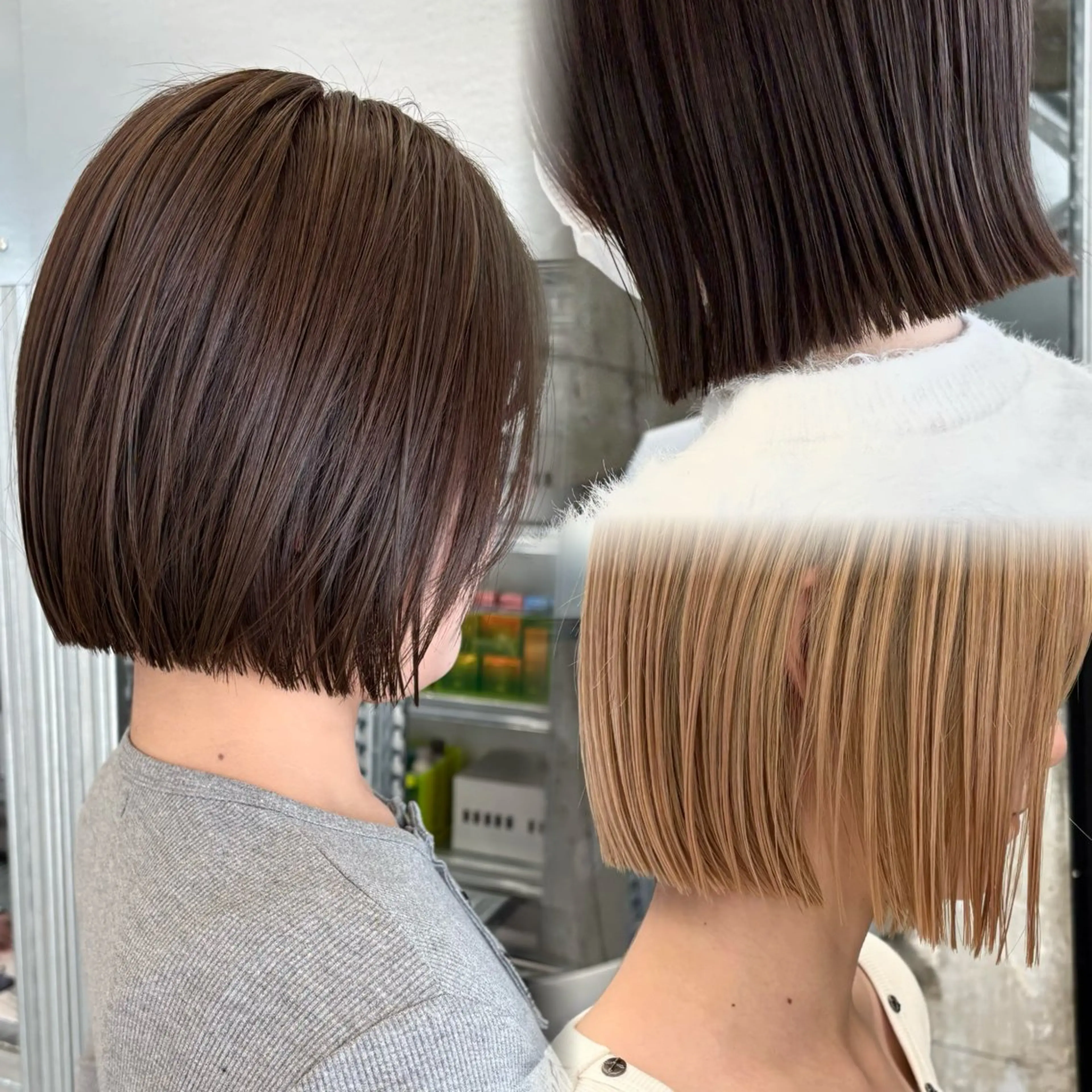 ショート カラー カット ヘアカラー トリートメント ✨縮毛矯正/ボブ✨ 佐藤 さくらのヘアスタイル