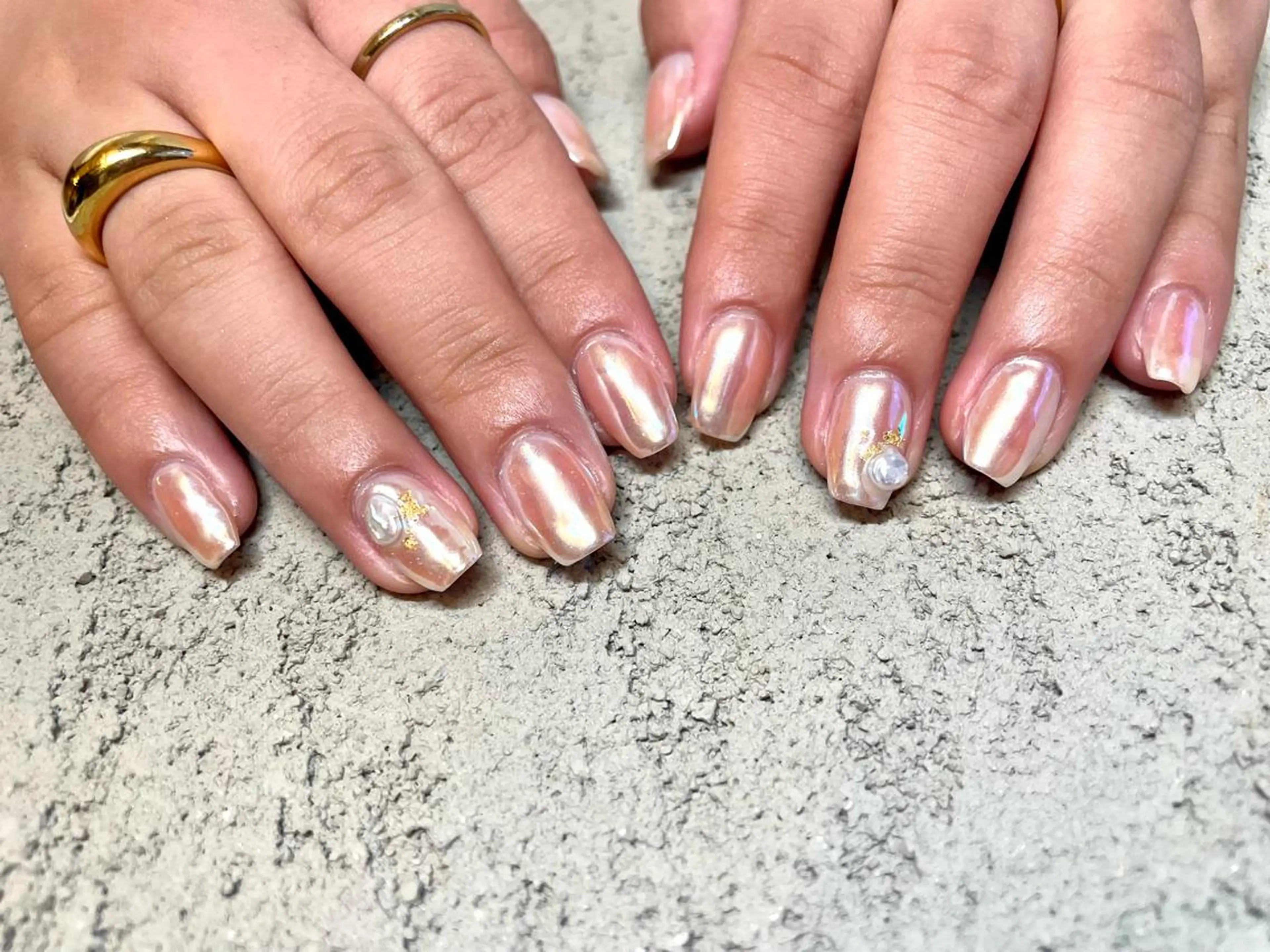 ネイル オーロラネイル salon te.のネイルデザイン