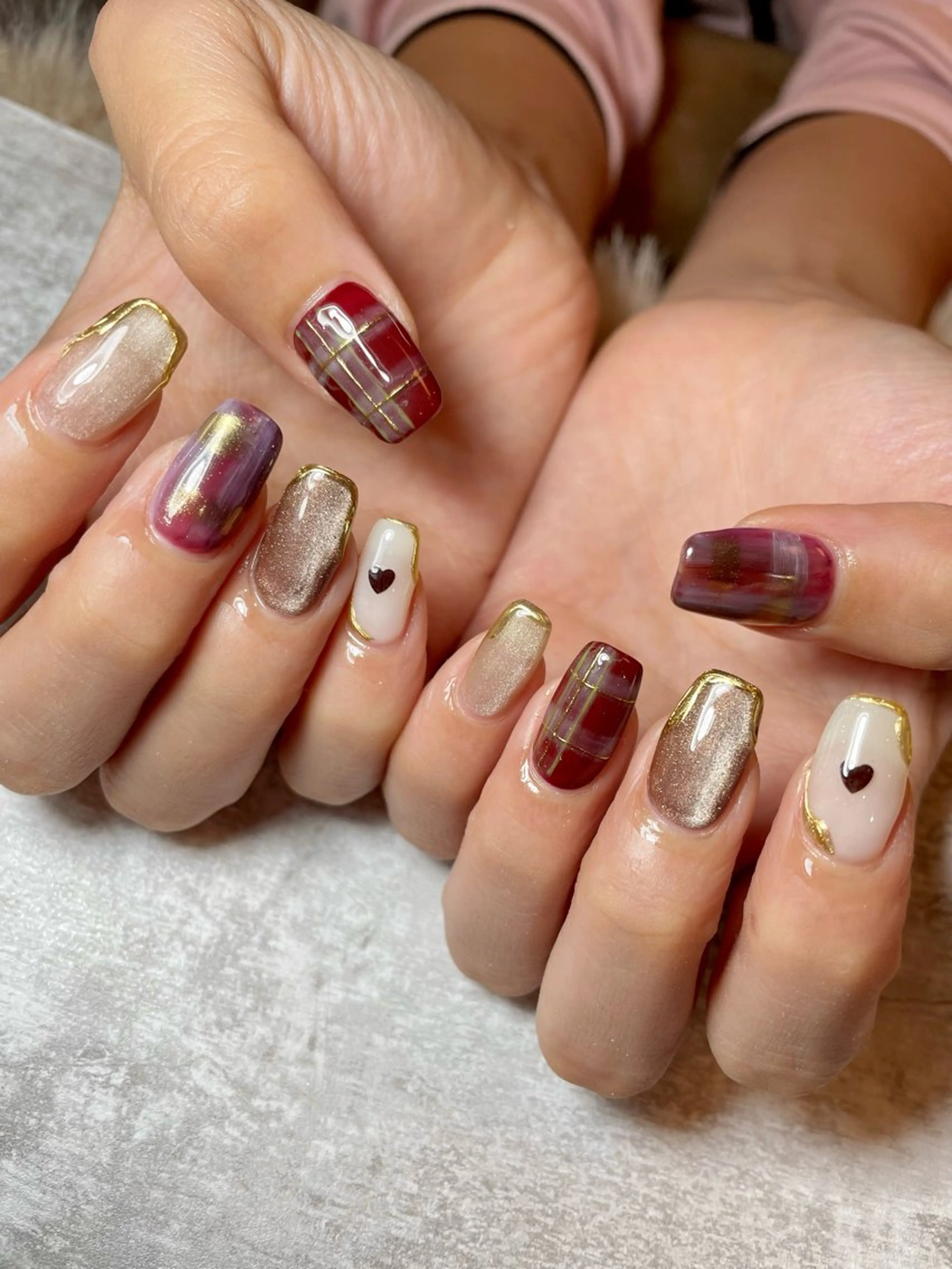 ネイル アートネイル ジェルネイル マグネットネイル ミラーネイル 持ち込み BEAUTY GARDEN 【nail salon unseul】所属・nana .のネイルデザイン
