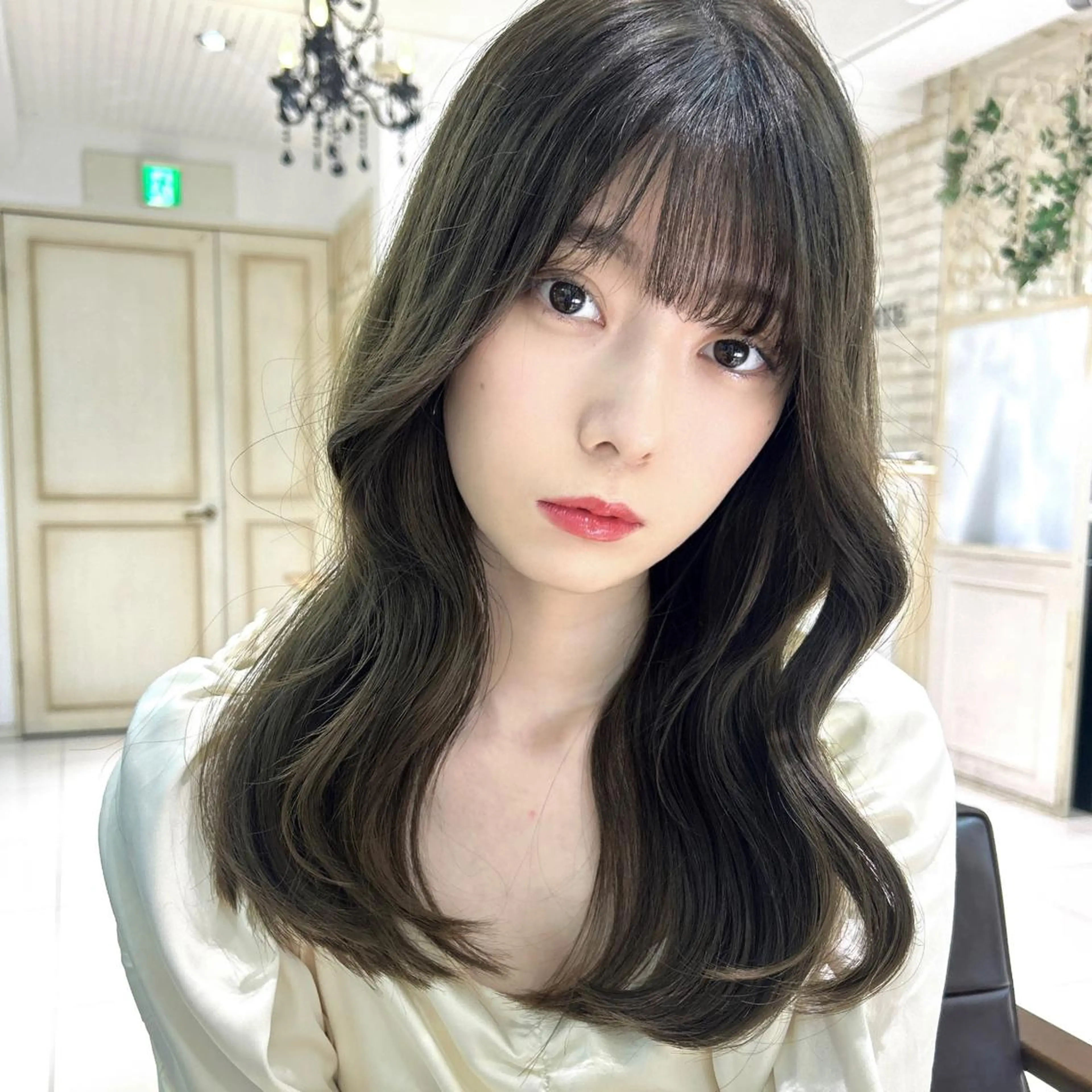 ロング カラー ヘアアレンジ 透明感カラー 古山 結季🌙🖤のヘアスタイル