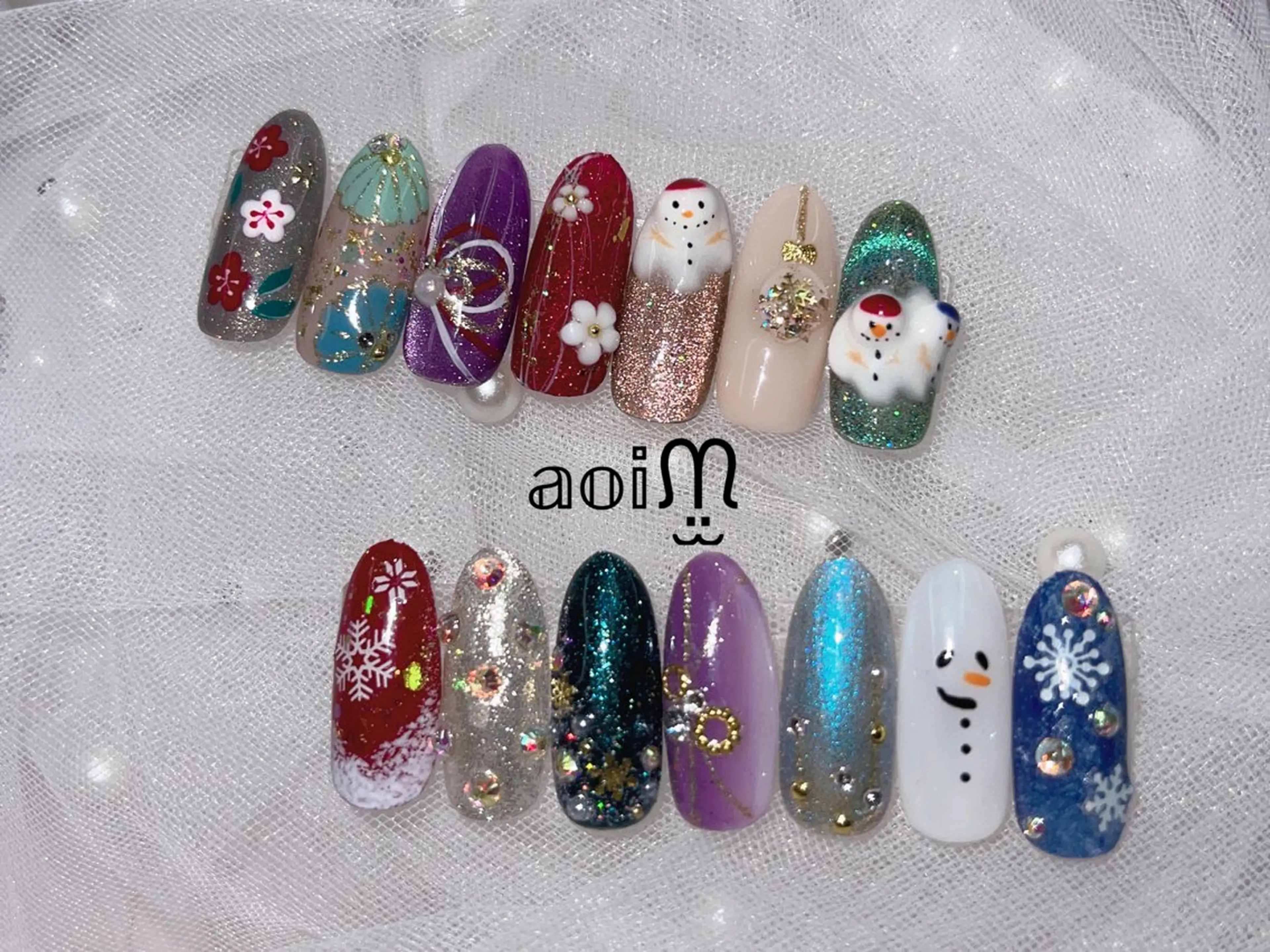 ネイル 葵うさぎ AIのネイルデザイン