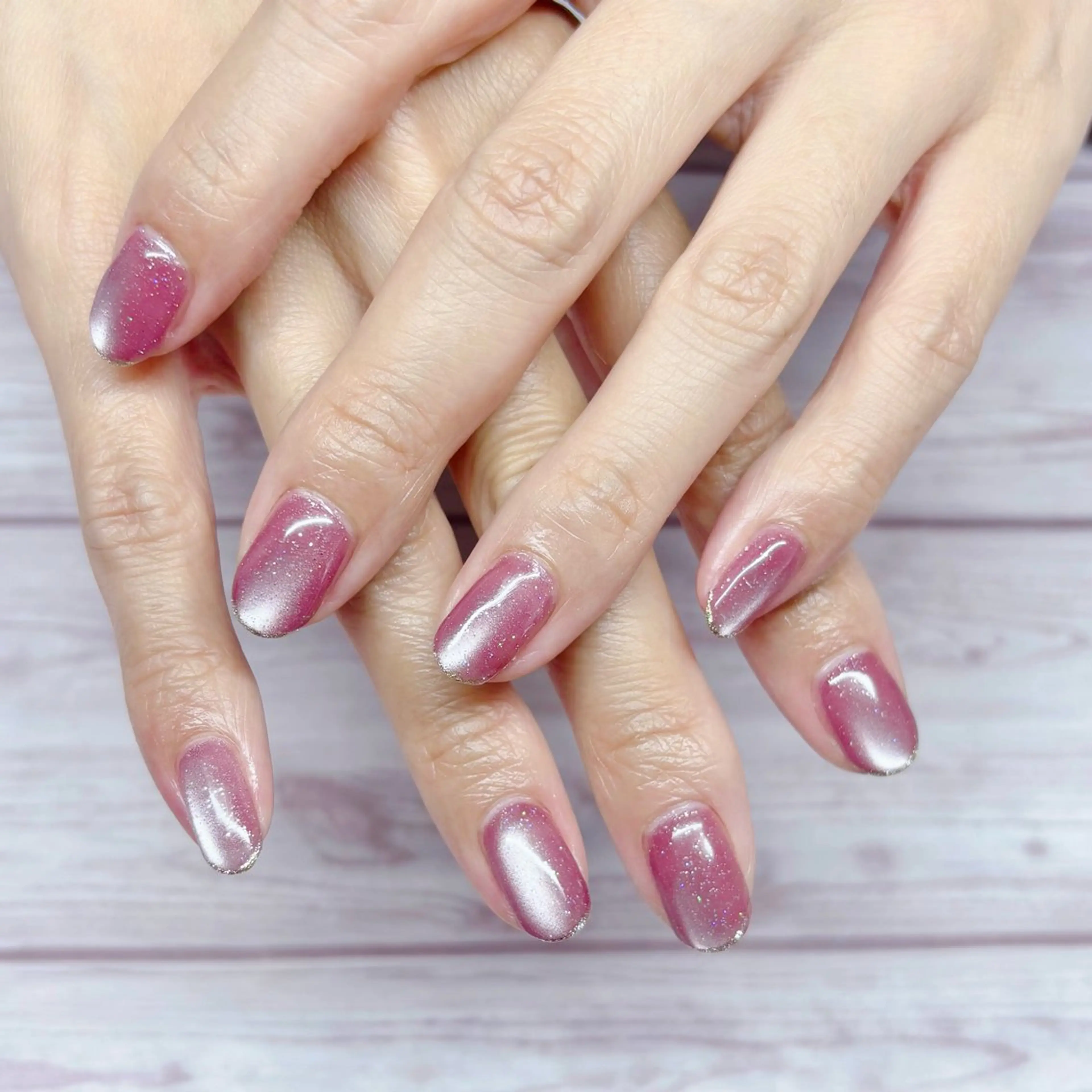 ネイル ラメ(グリッター) マグネットネイル MYu Beauty Salon  MAIのネイルデザイン